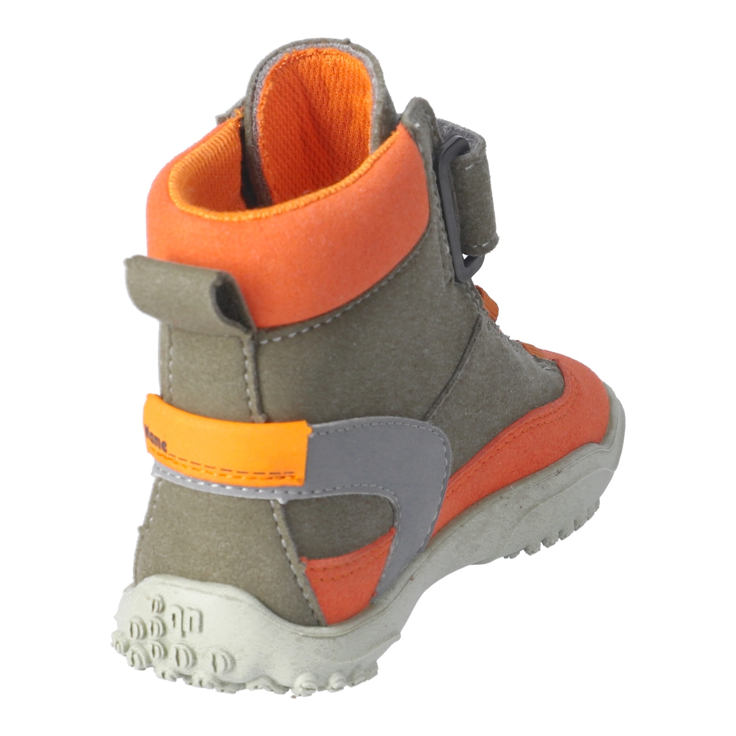 qnuffs Barfußschuh »KIEFER«  Klettboots mit Namensschild, in veganer Verarbeitung