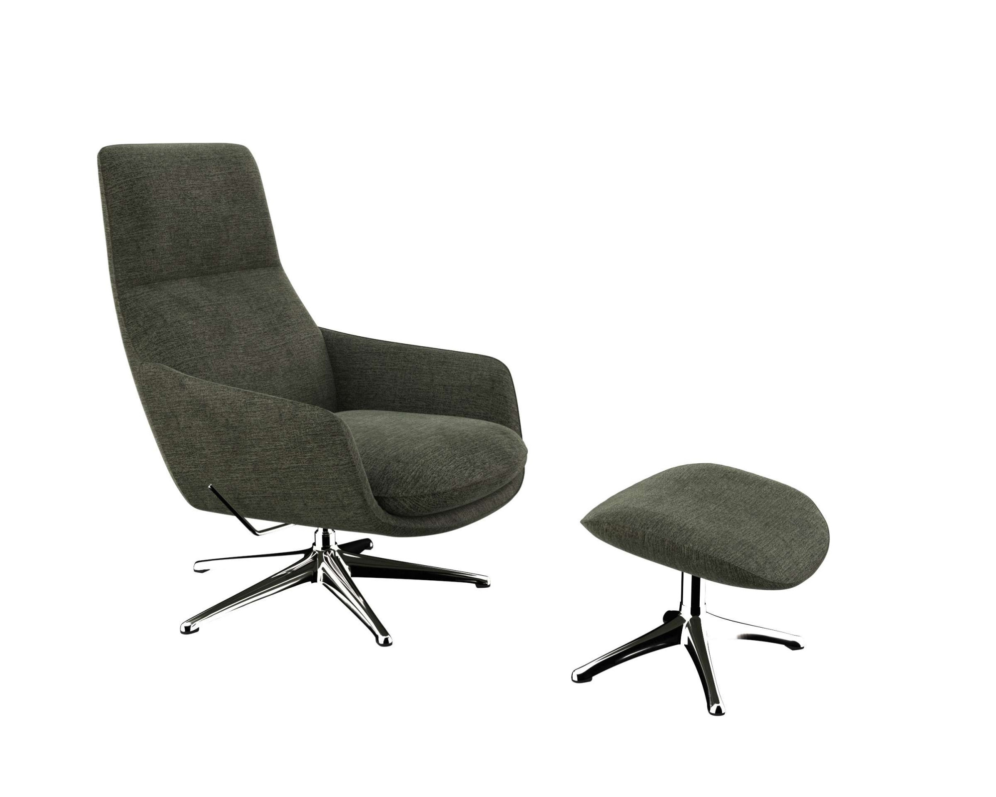 FLEXLUX Drehsessel »Marinella, Relaxsessel, TV-Loungesessel, Polstersessel,«, Liegefunktion, drehbar, Fuß Alu, OTTOs Choice