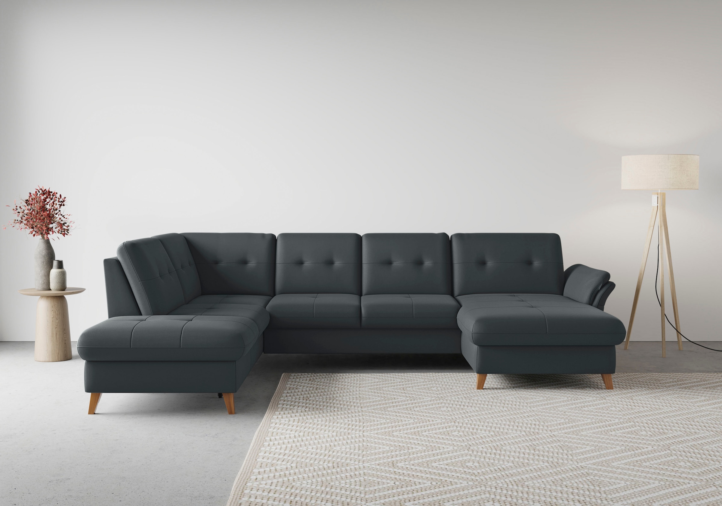 sit&more Wohnlandschaft "Göteborg" inkl. Sitztiefenverstellung, wahlweise mit Bettfunktion & Bettkasten