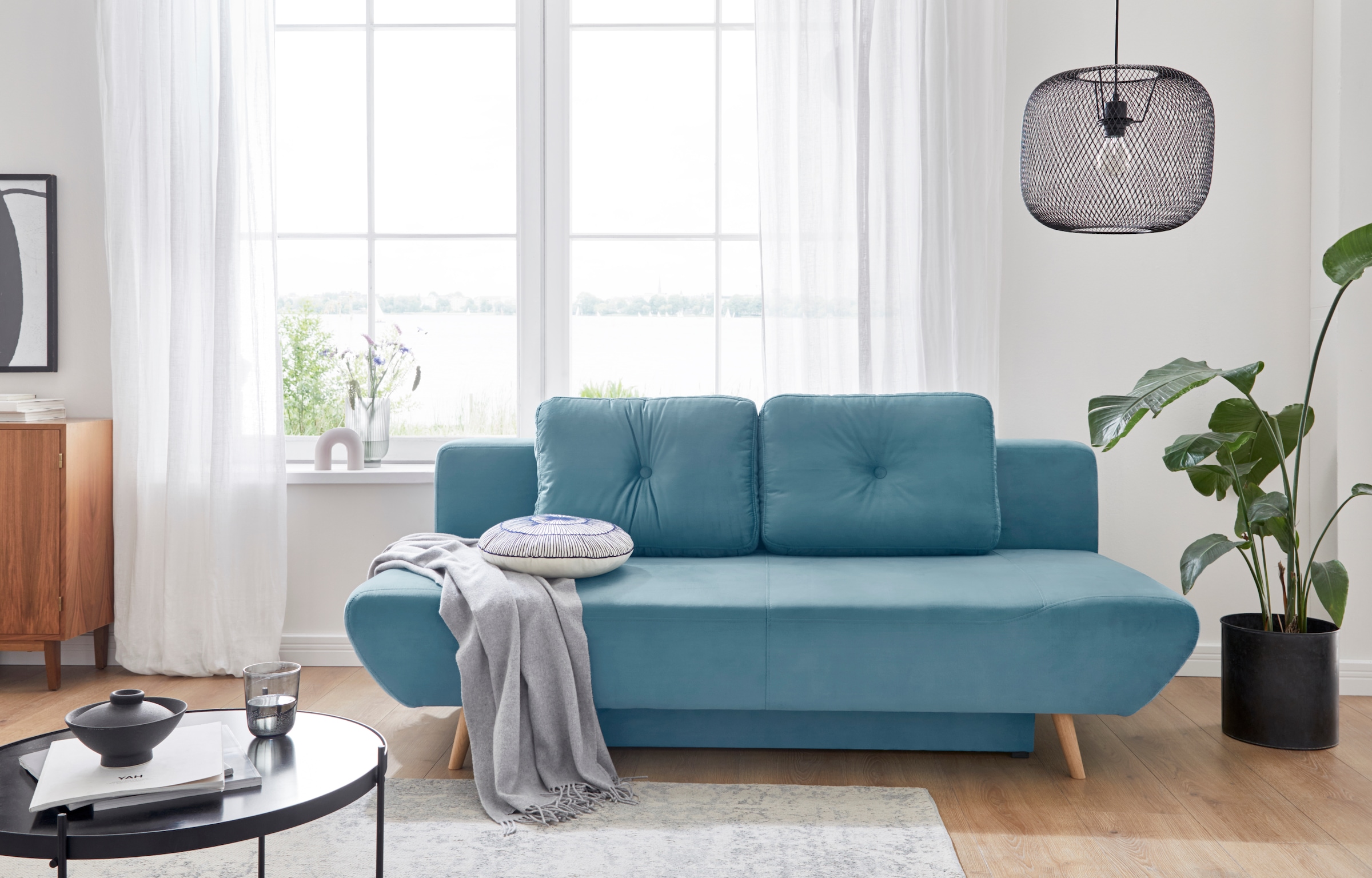 Home affaire Schlafsofa "Segmon" einfach in ein bequemes Bett umwandeln, in günstig online kaufen