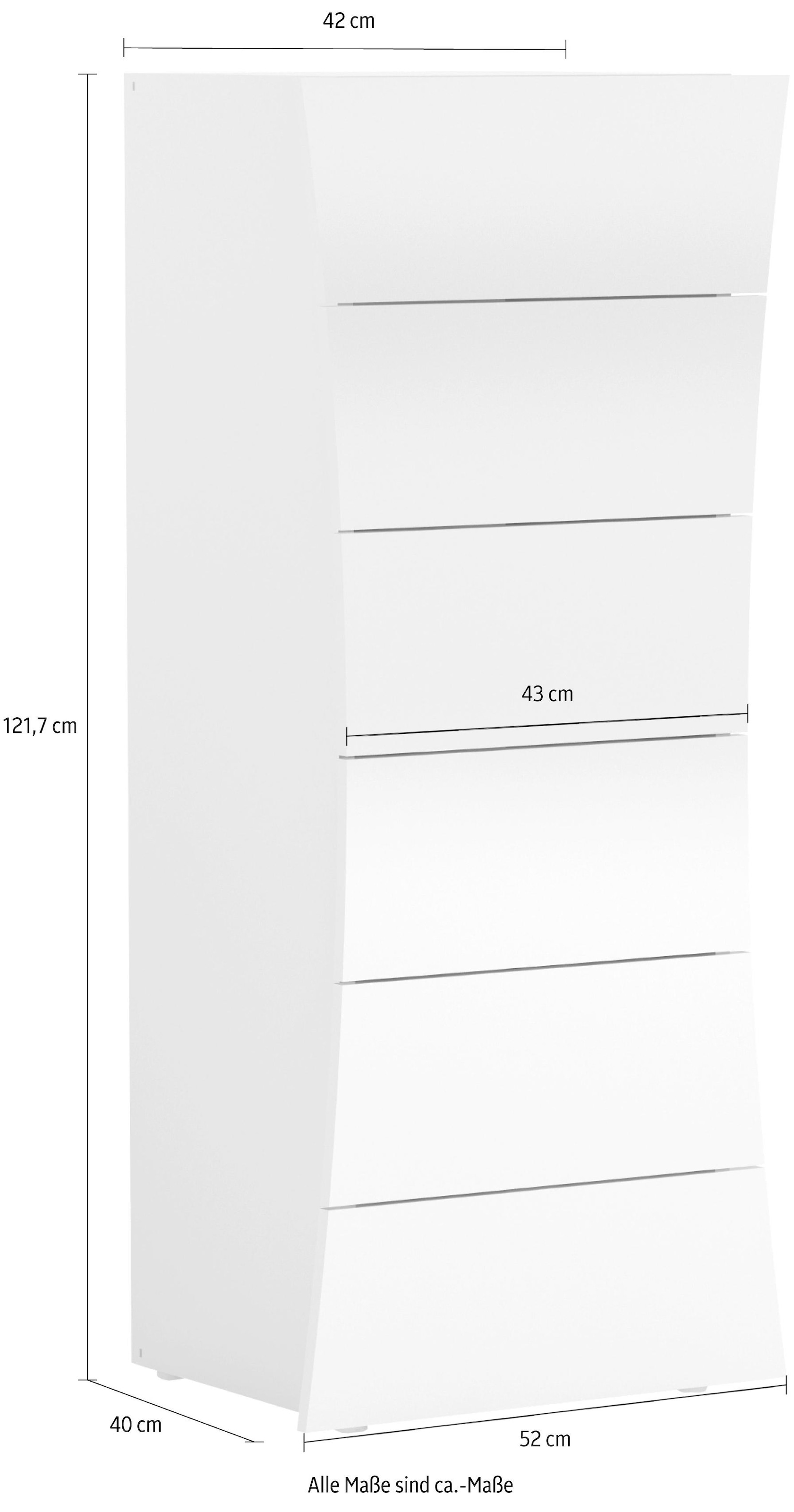 cm Kommode »Arco«, kaufen Tecnos 42-52 BAUR | Frontbreite