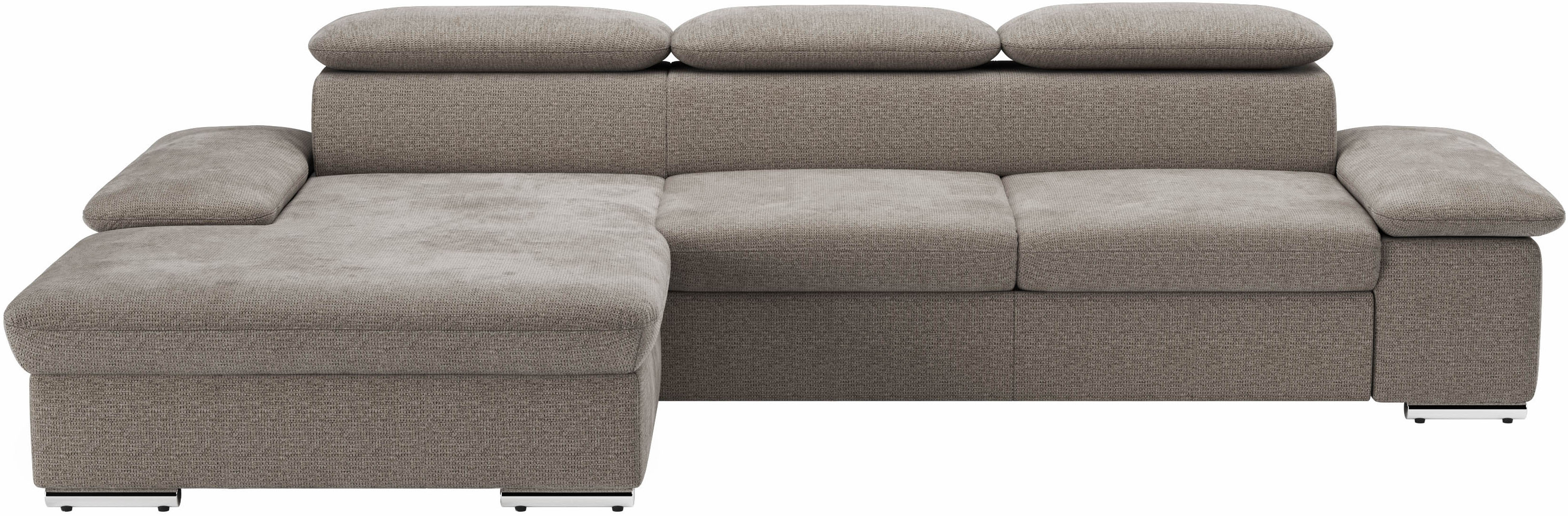 sit&more Ecksofa "Valantine L-Form, B: 286 cm" mit Arm- & Kopfteilverstellung, optional mit Schlaffunktion