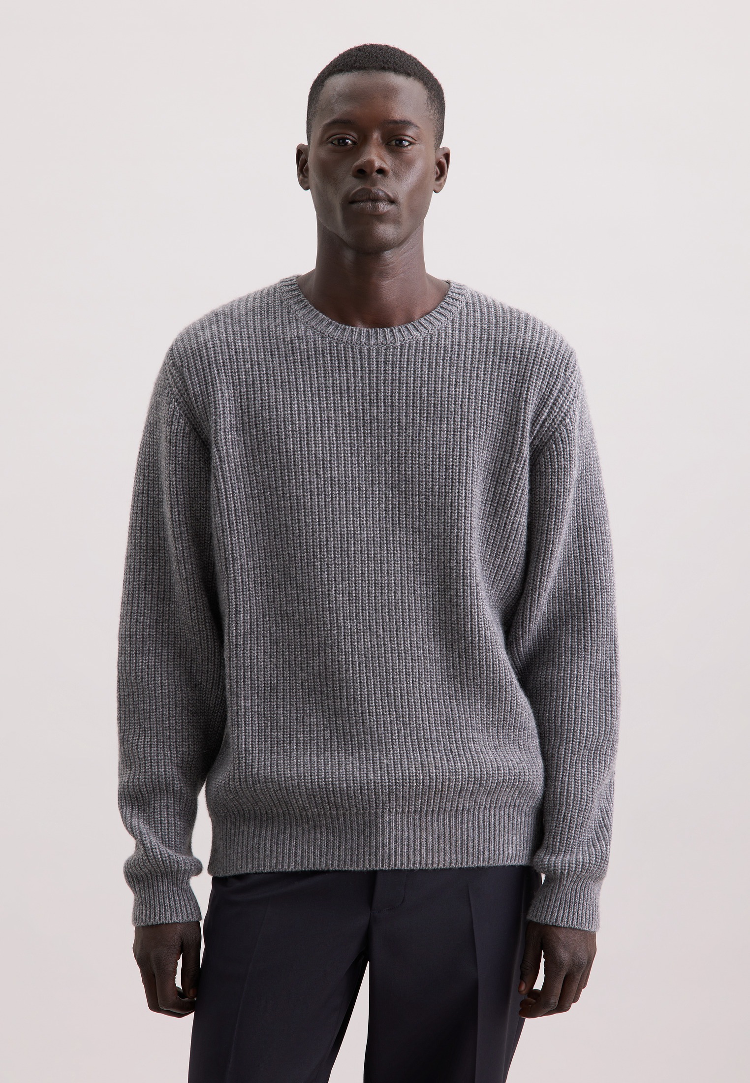 seidensticker Strickpullover "Schwarze Rose" 1/1 Rundhals Uni günstig online kaufen