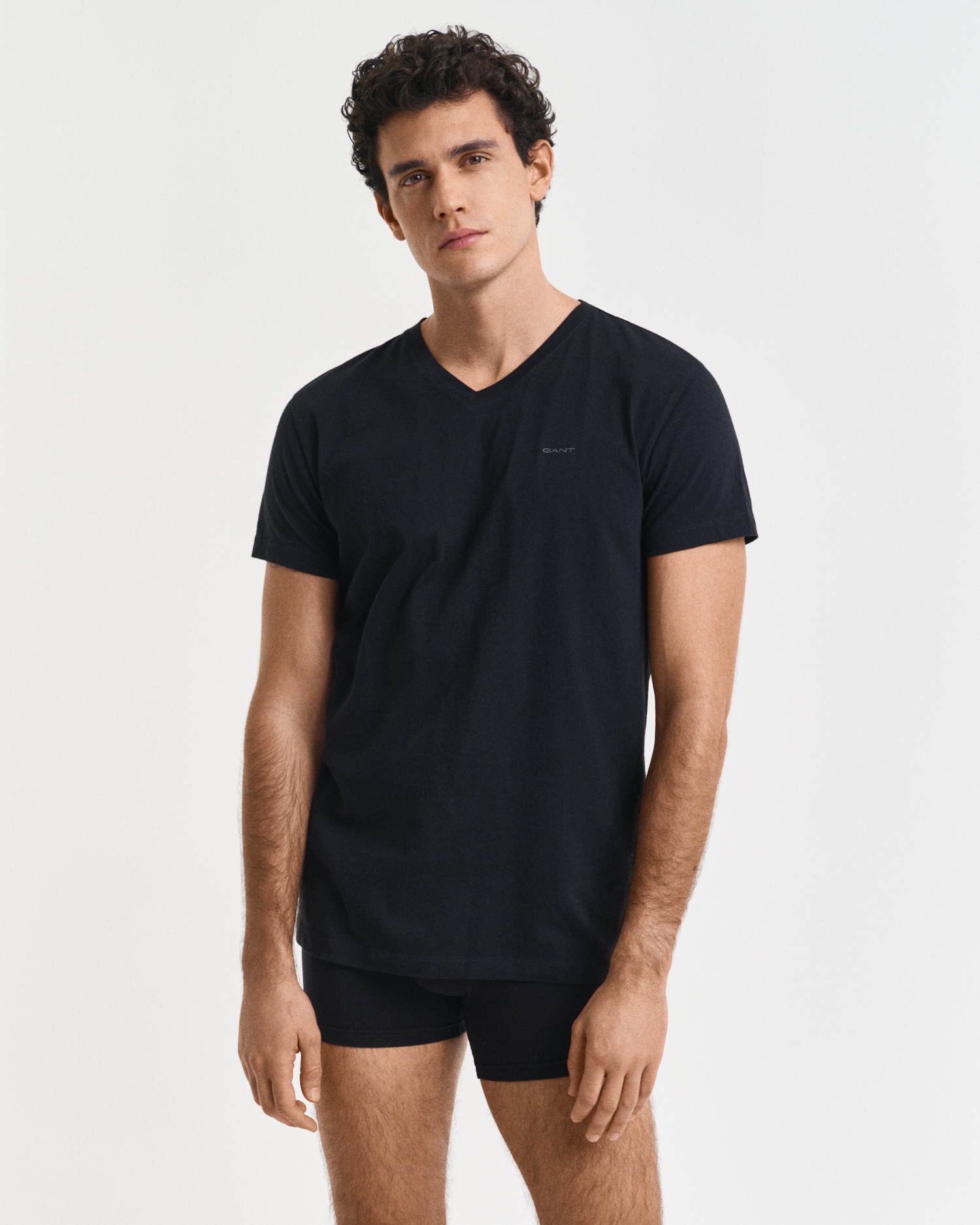 Gant Kurzarmshirt »V-NECK T-SHIRT 2-PACK«, Mit V-Ausschnitt
