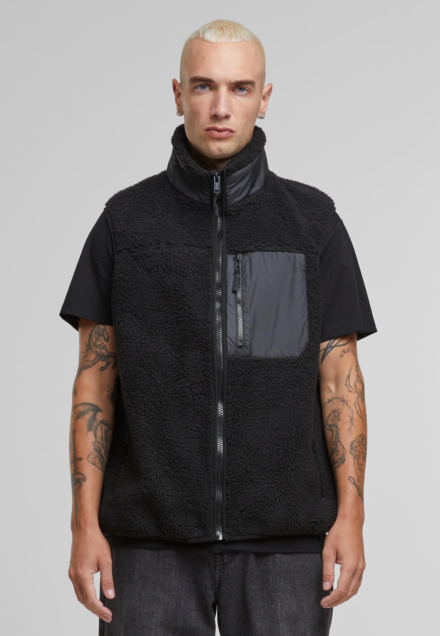 URBAN CLASSICS Steppweste »Urban Classics Sherpa Vest«, (1 tlg.)