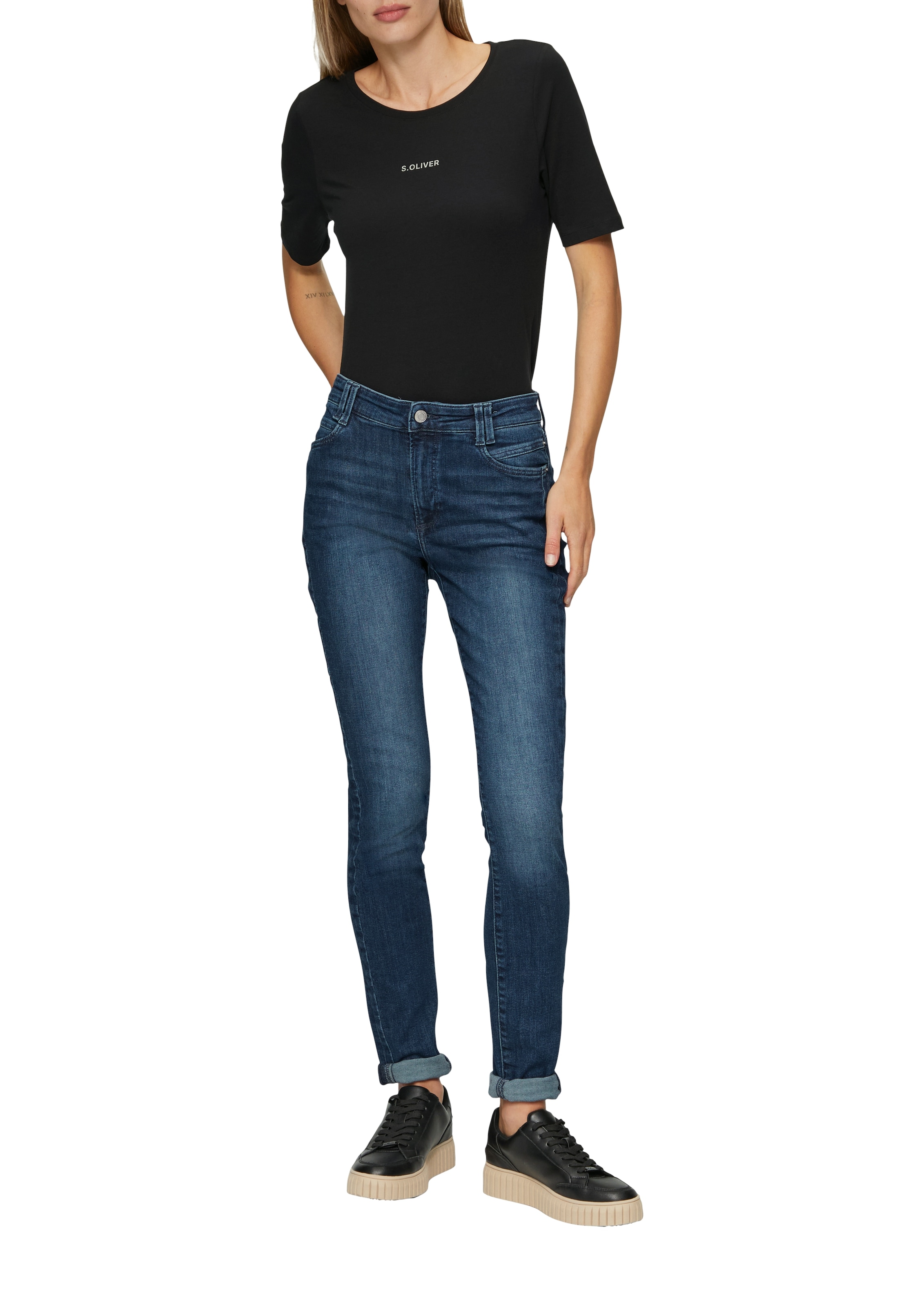 s.Oliver Skinny-fit-Jeans »Izabell«, skinny, mit starker Waschung