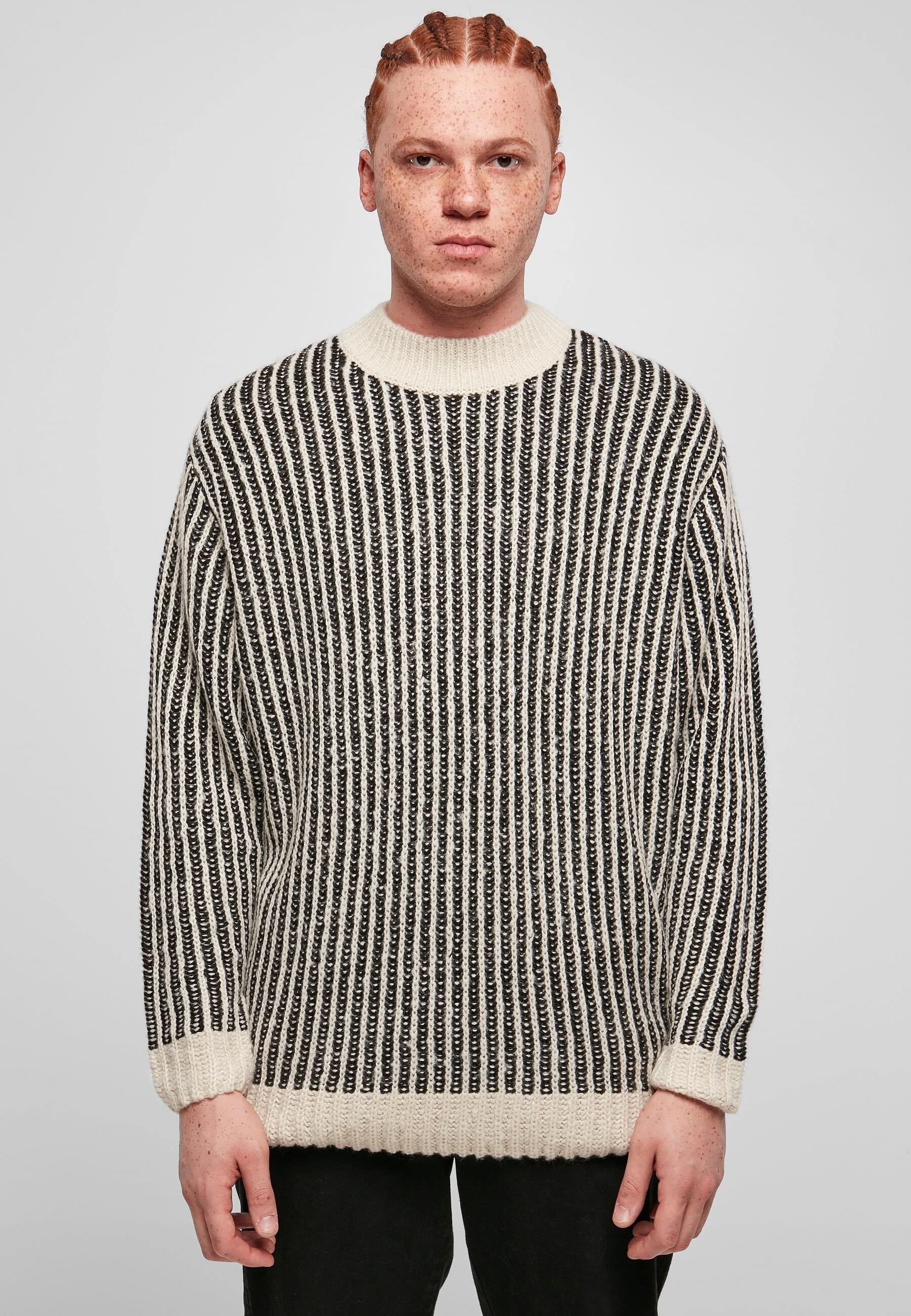 URBAN CLASSICS Rundhalspullover »Urban Classics Herren Oversized Two Tone Sweater«