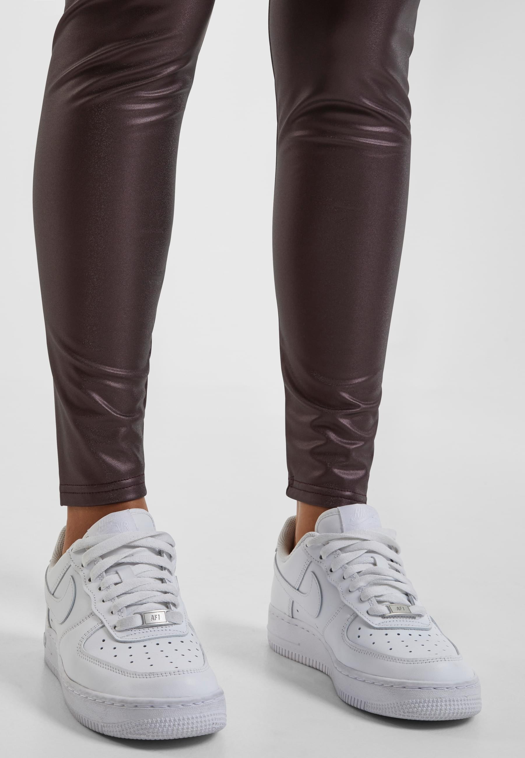 URBAN CLASSICS Leggings »Urban Classics Damen Ladies Faux Leather High Waist Leggings«, (1 tlg.)