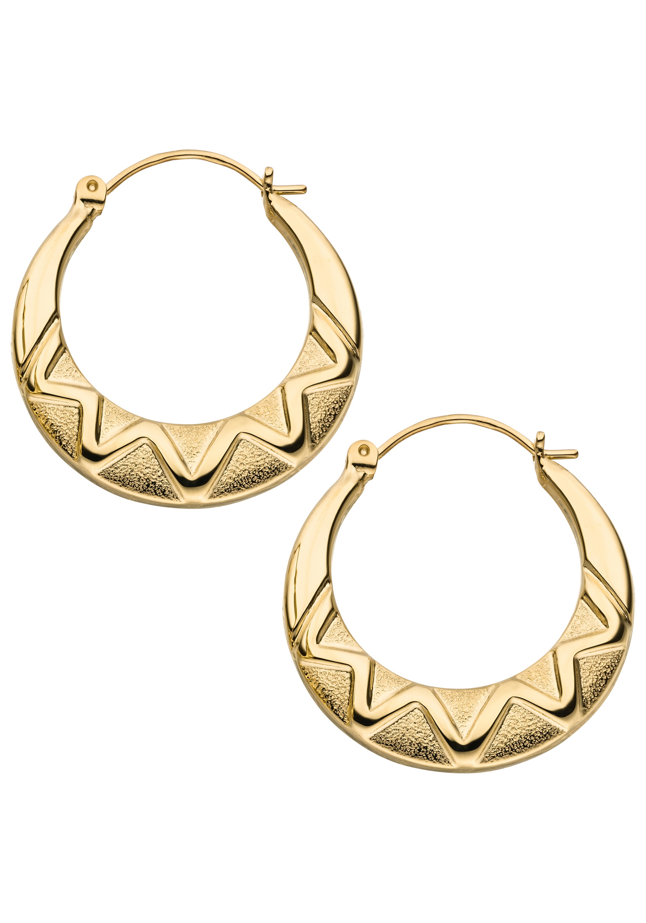 JOBO Paar Creolen 375 Gold 22 mm