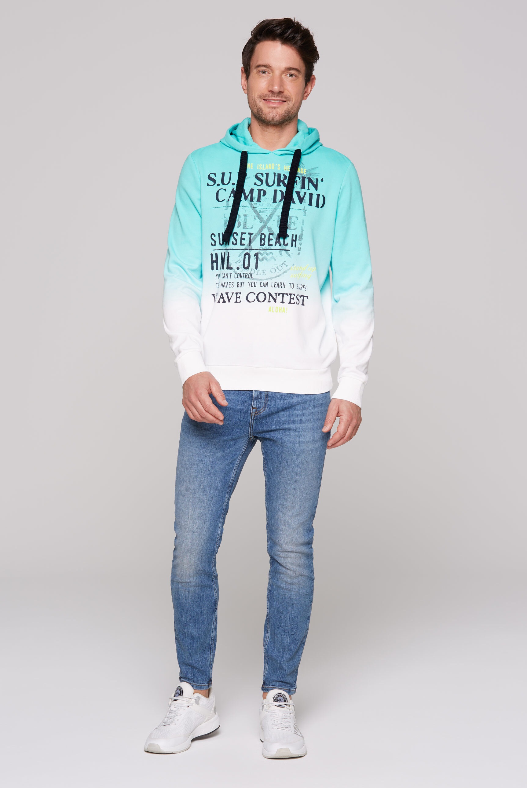 Thumbnail - CAMP DAVID Kapuzensweatshirt, mit Farbverlauf