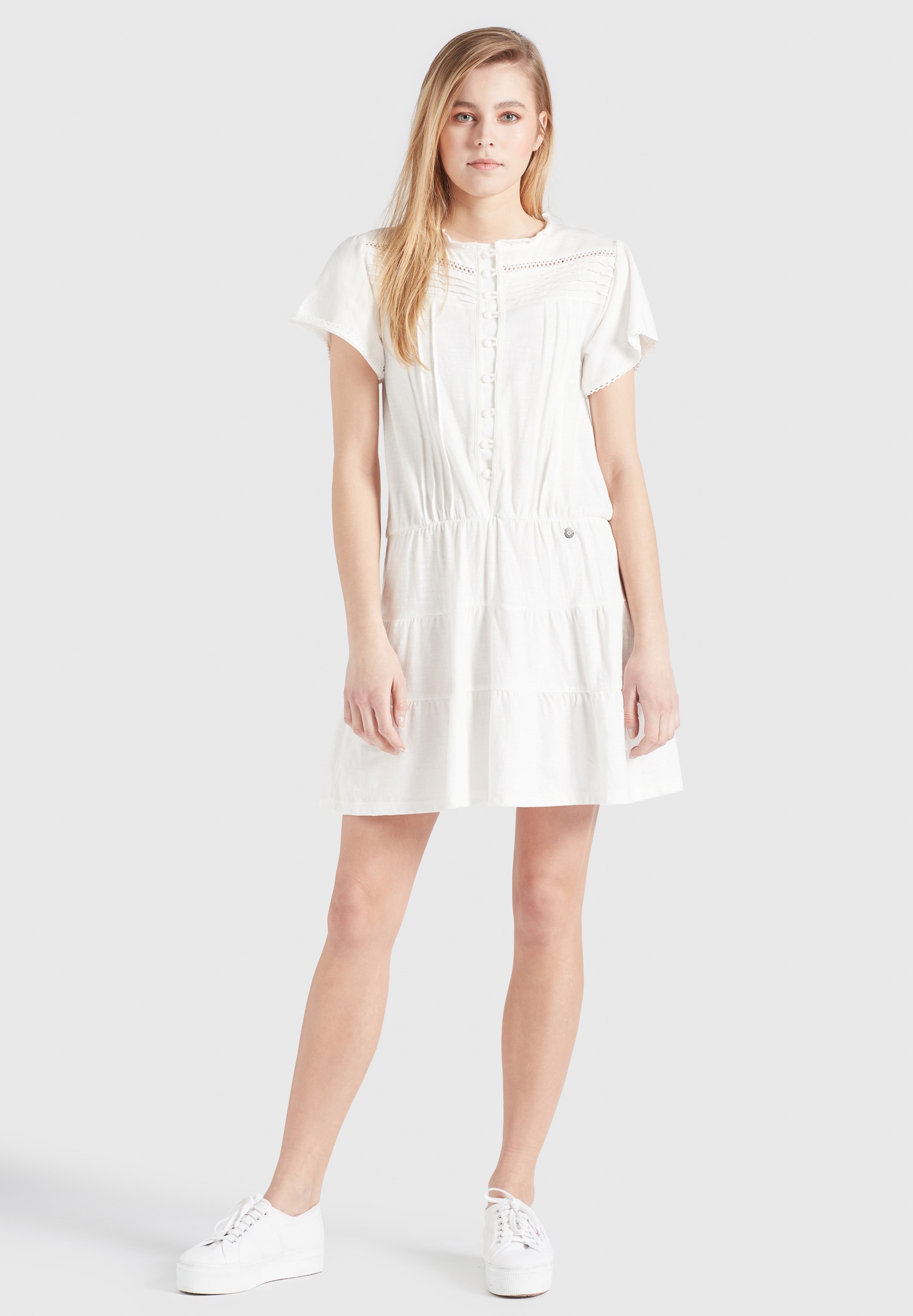 khujo Blusenkleid »KAPUA«, aus Baumwolle im Boho-Look