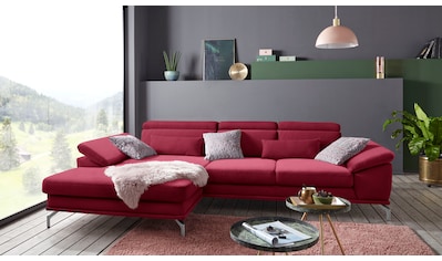 sit&more Ecksofa, inklusive Sitztiefenverstellung, wahlweise mit Kopf- und... kaufen sit&more Ecksofa, inklusive Sitztiefenverstellung, wahlweise mit Kopf- und... kaufen
