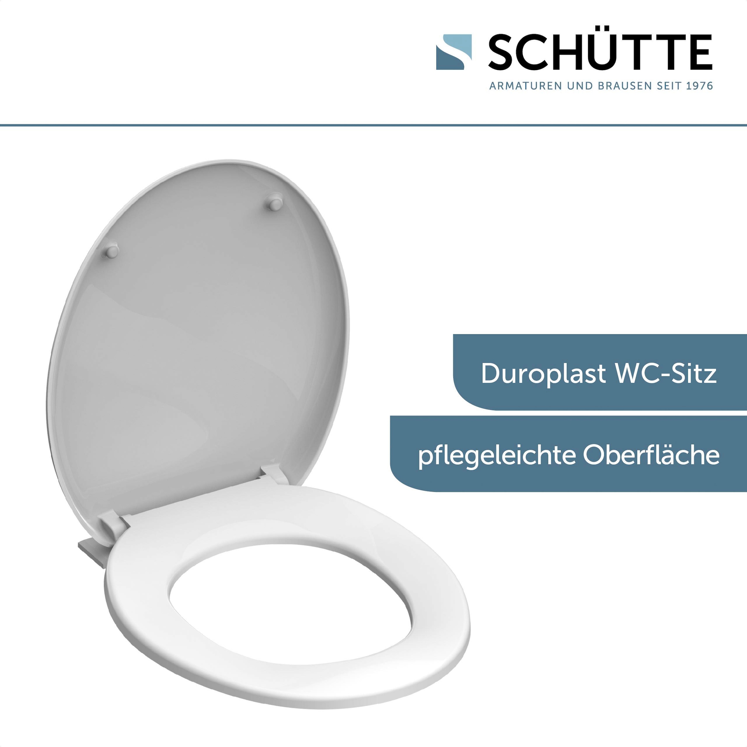 Schütte WC-Sitz »UNI«, Duroplast, Absenkautomatik