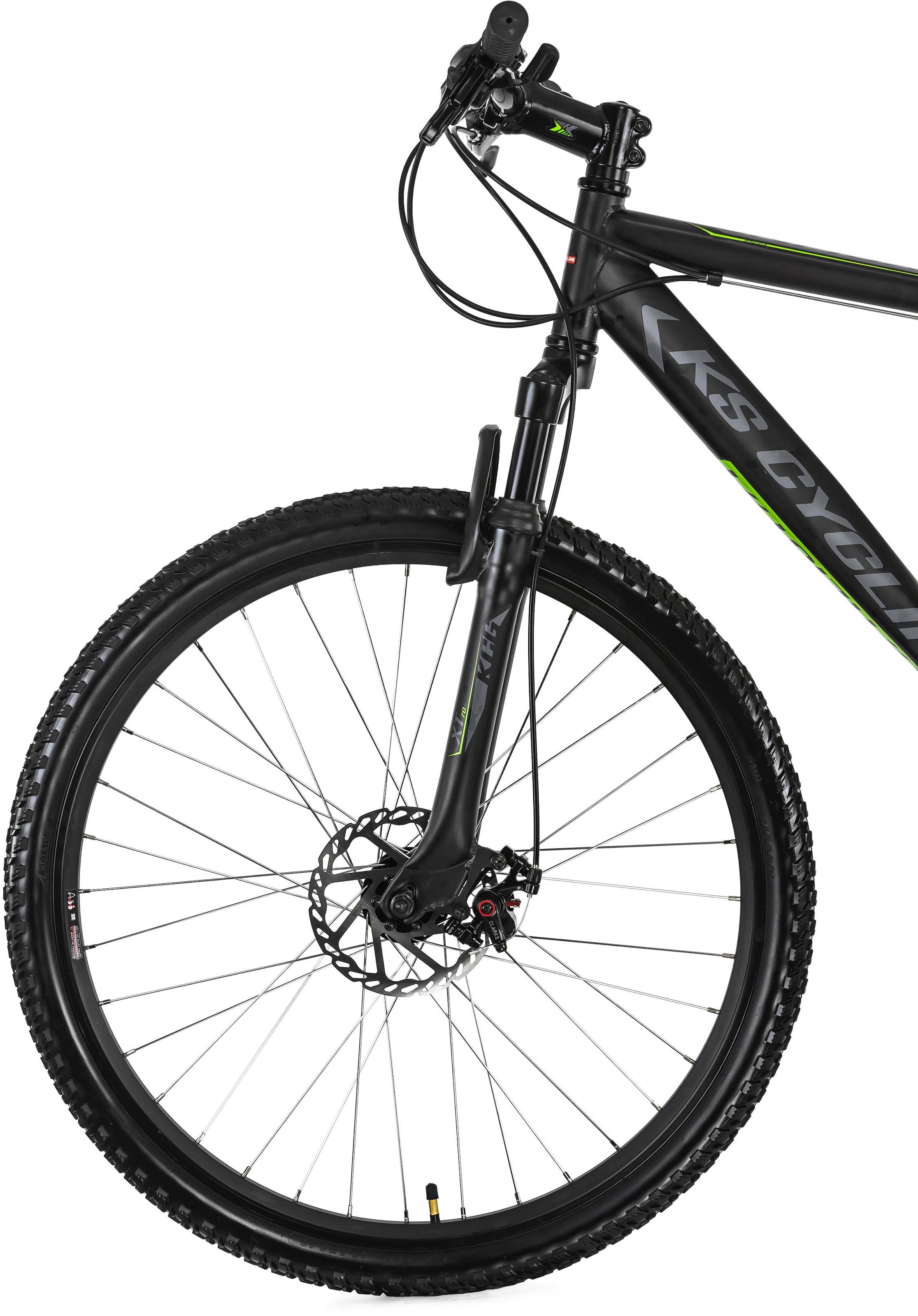 KS Cycling Mountainbike »Heist«, 24 Gang, Shimano, Altus Schaltwerk, Kettenschaltung, für Damen und Herren, Kettenschaltung