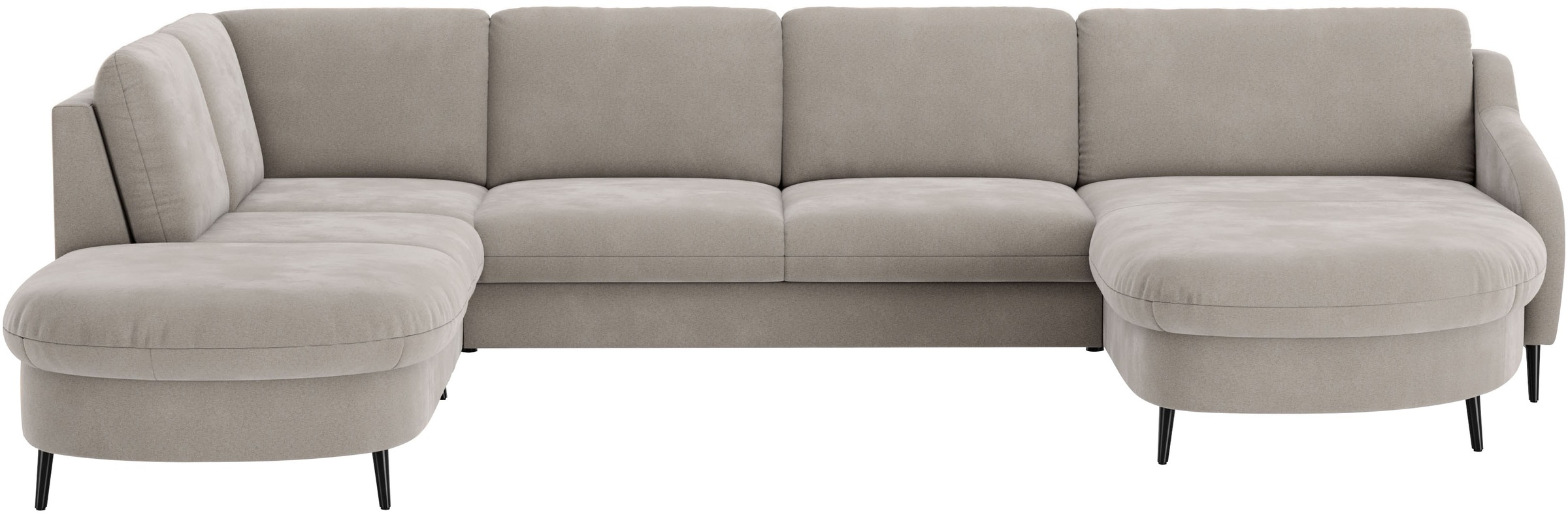 sit&more "Soul U-Form" wahlweise mit Bett und Bettkasten