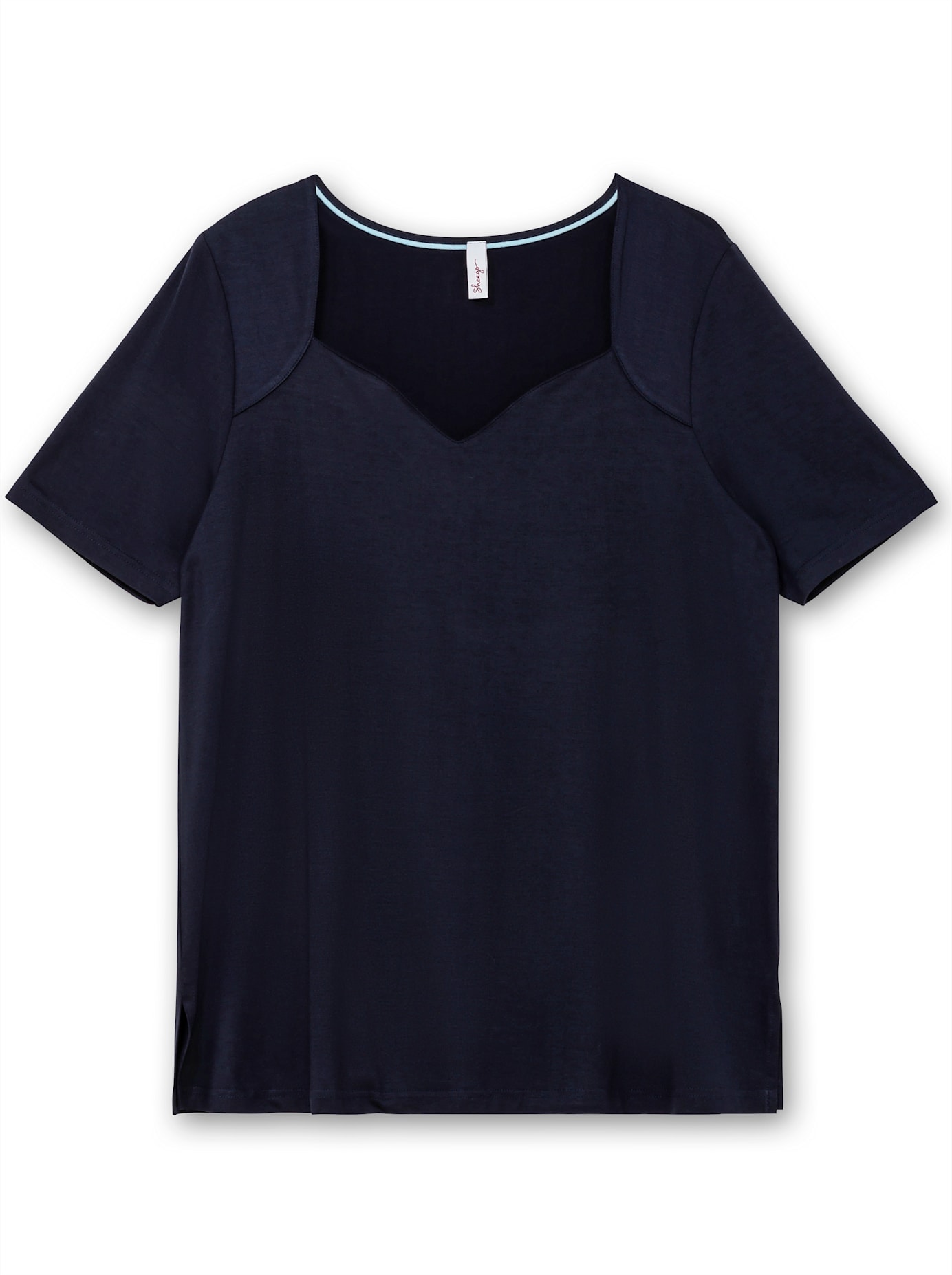 Sheego Kurzarmshirt »T-Shirt«, (1 tlg.)