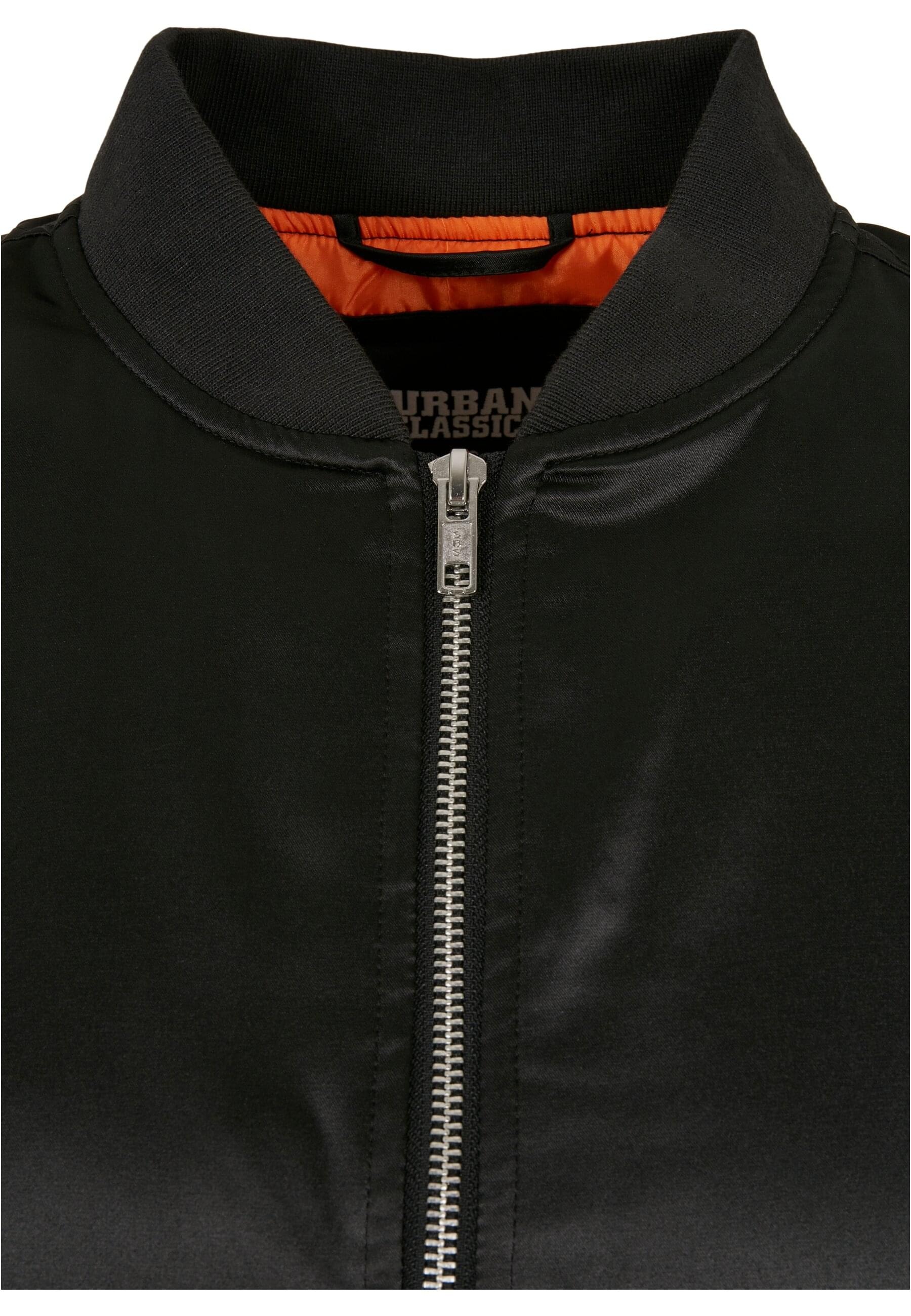 URBAN CLASSICS Sommerjacke »Damen Ladies Jacket«, (1 | St.), bestellen ohne BAUR Satin Bomber Kapuze Oversized für
