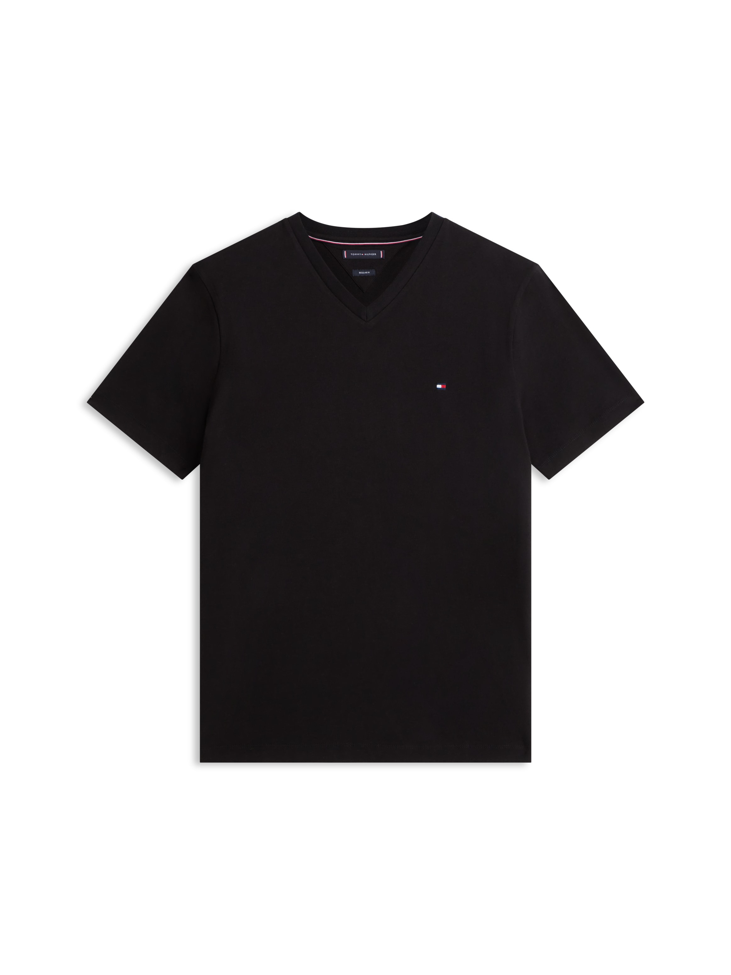Tommy Hilfiger V-Shirt »ESSENTIAL V-NECK TEE mit V-Ausschnitt und Markenlabel« unifarben, casual, regular fit, Baumwolle, V-Ausschnitt