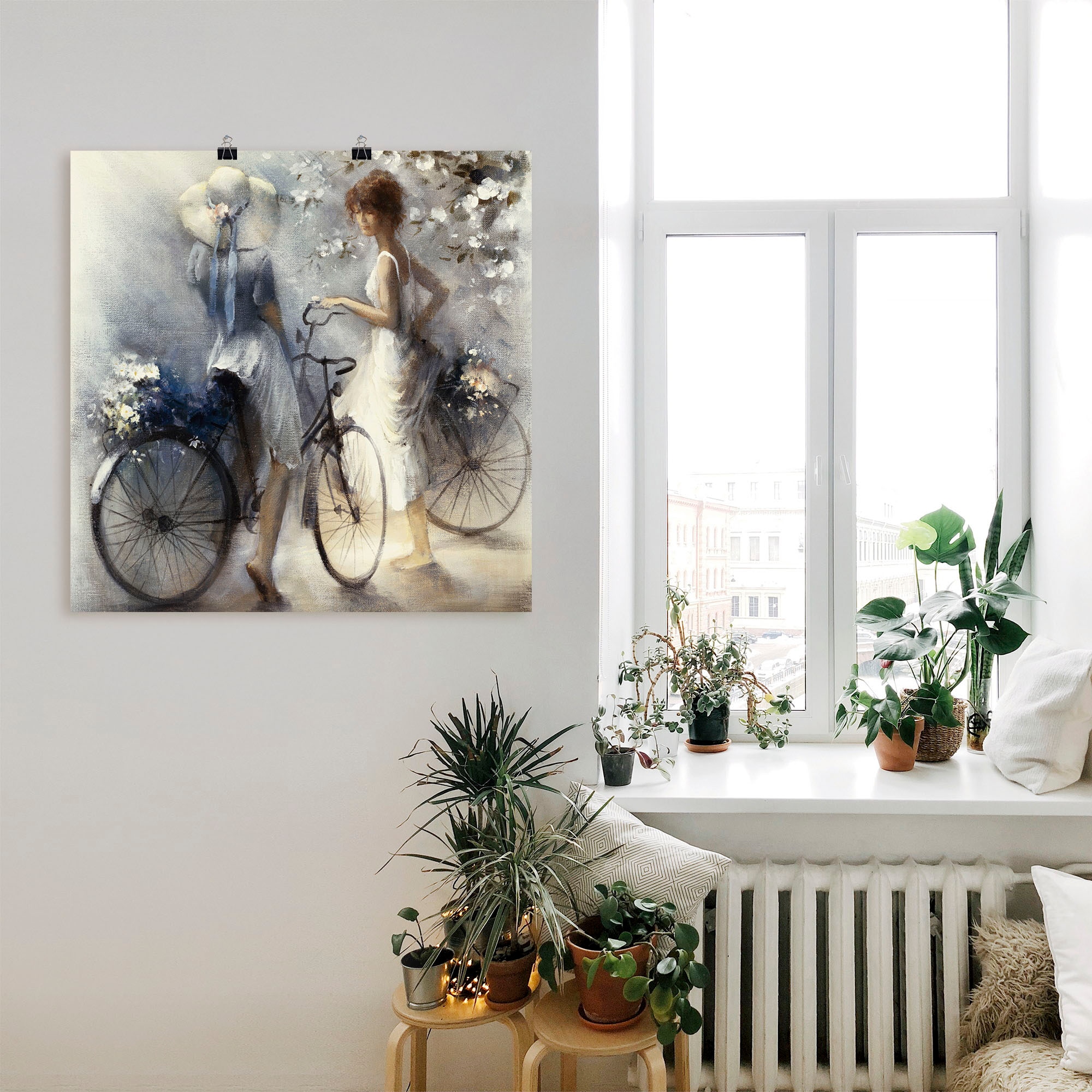 Artland Wandbild "Frühling III", Frau, (1 St.), als Leinwandbild, Poster, W günstig online kaufen