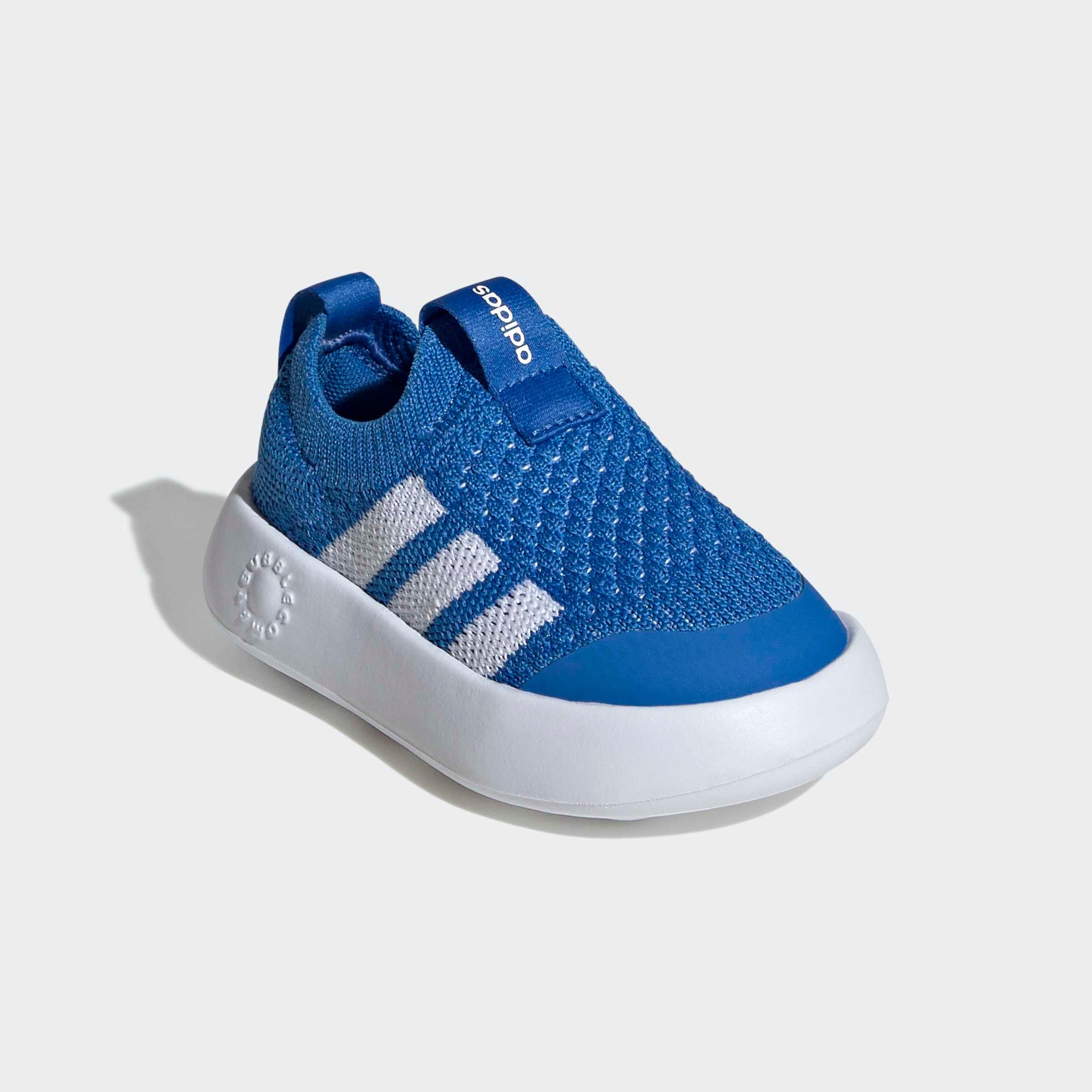 Mädchen Slip-On Sneaker "BUBBLECOMFY KIDS", ADIDAS SPORTSWEAR, Gr. 27, blau, Textil, Schuhe, für Kinder