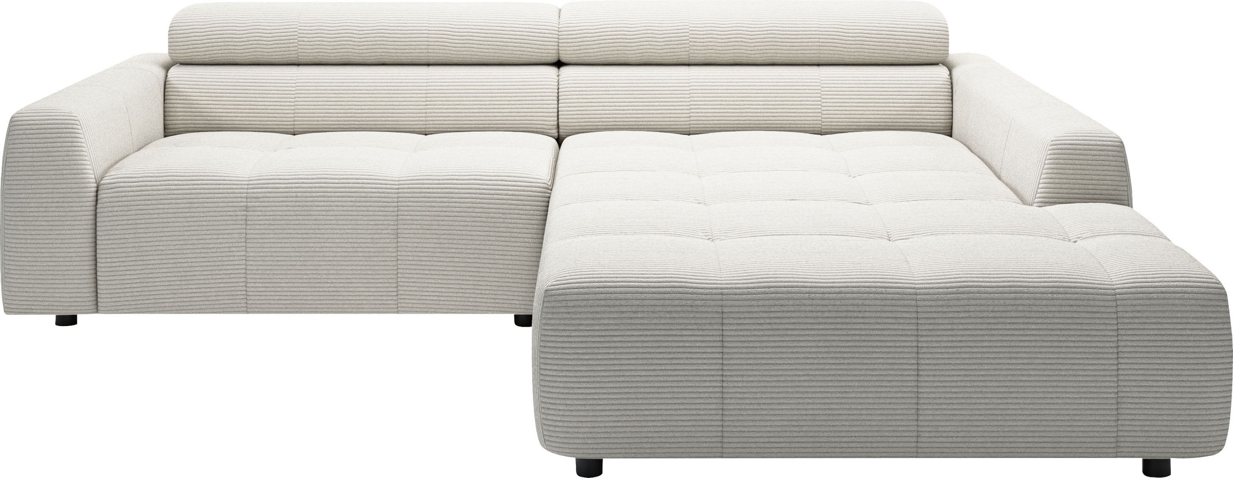 3C Candy Ecksofa "Denver auch mit Cord- und Easy care-Bezug, Kopfteilverste günstig online kaufen