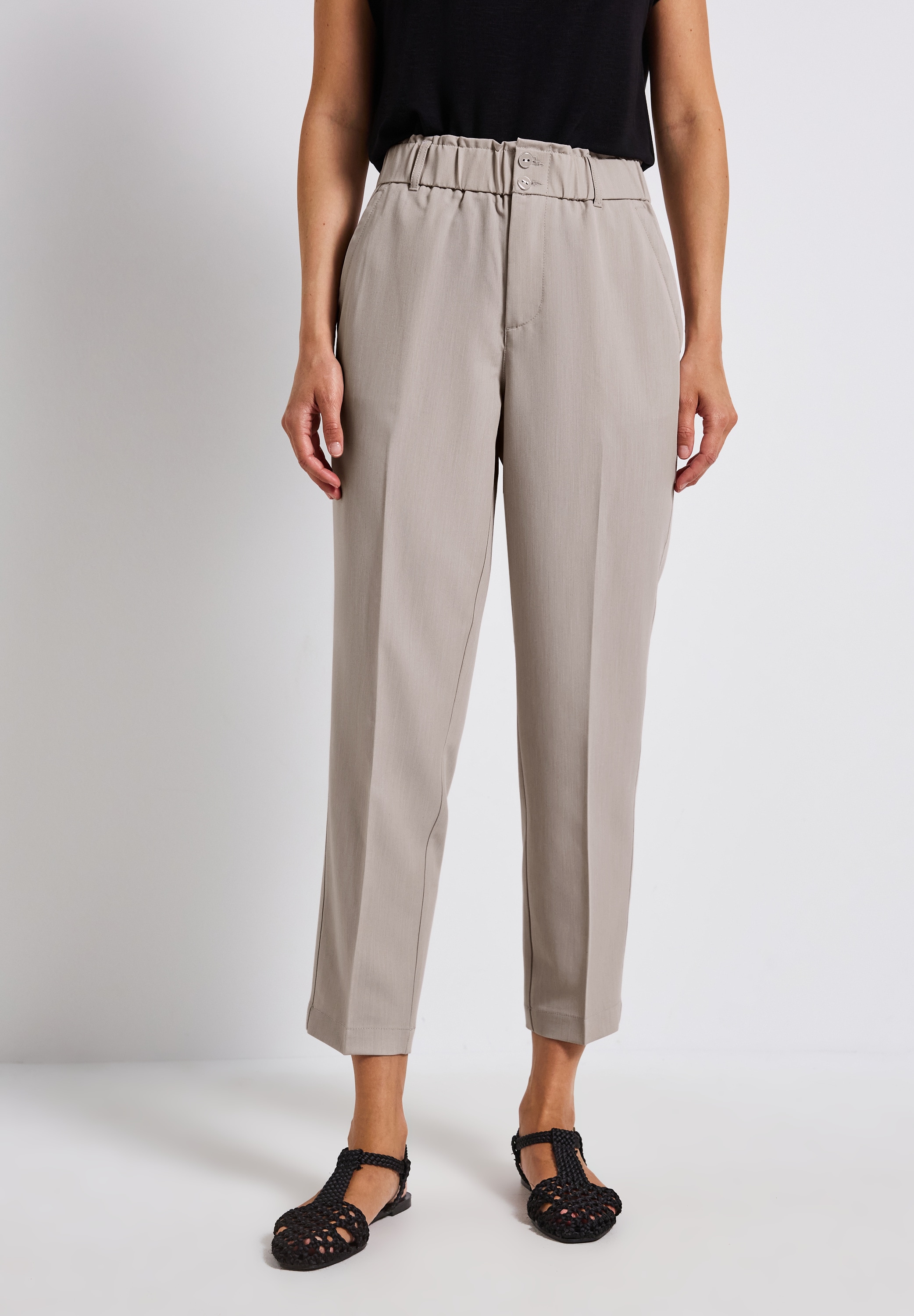 STREET ONE Stoffhose, High Waist günstig online kaufen