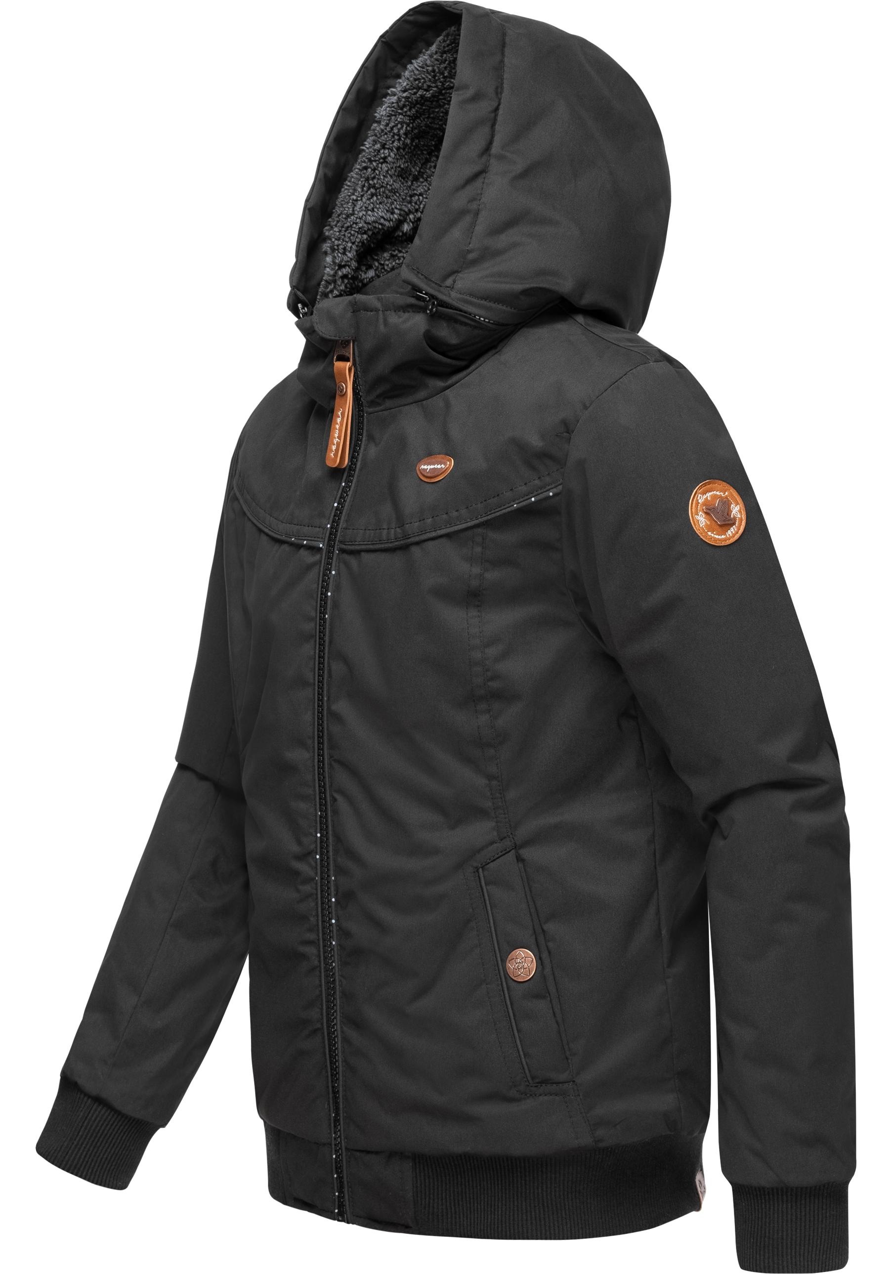 Ragwear Winterjacke »Alja«, mit Kapuze, wasserdichte Winter Outdoorjacke mit abnehmbarer Kapuze