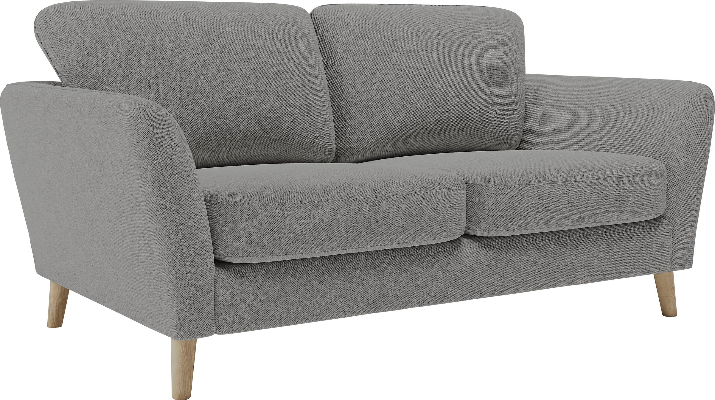 Home affaire 2-Sitzer »MARSEILLE Sofa 170 cm«, mit Massivholzbeinen aus Eiche, verschiedene Bezüge und Farbvarianten