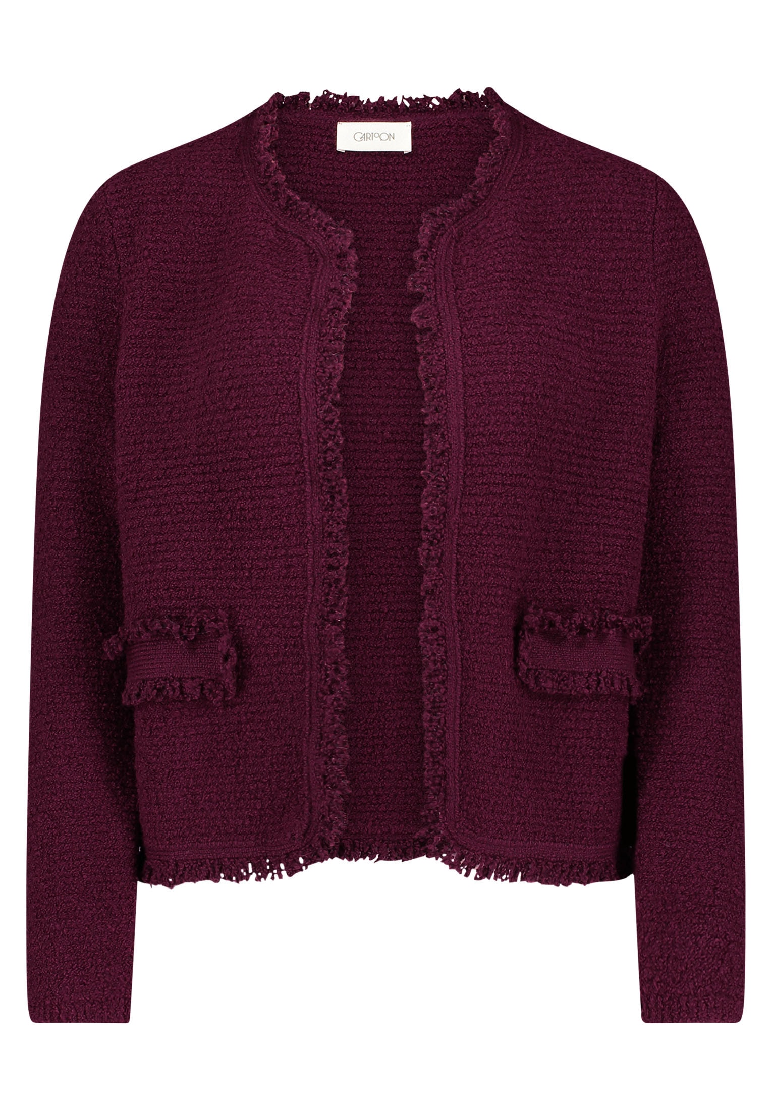 Cartoon Strickjacke »Cartoon Strick-Cardigan mit Fransen«, Fransen