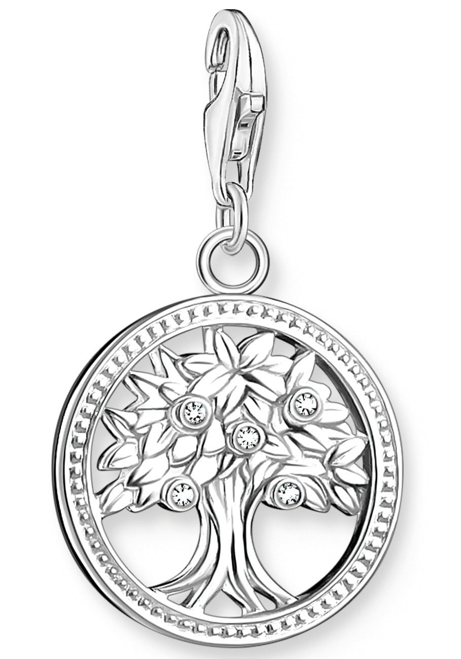 THOMAS SABO Charm-Einhänger »Lebensbaum, 1303-051-14«, mit Zirkonia (synth.)