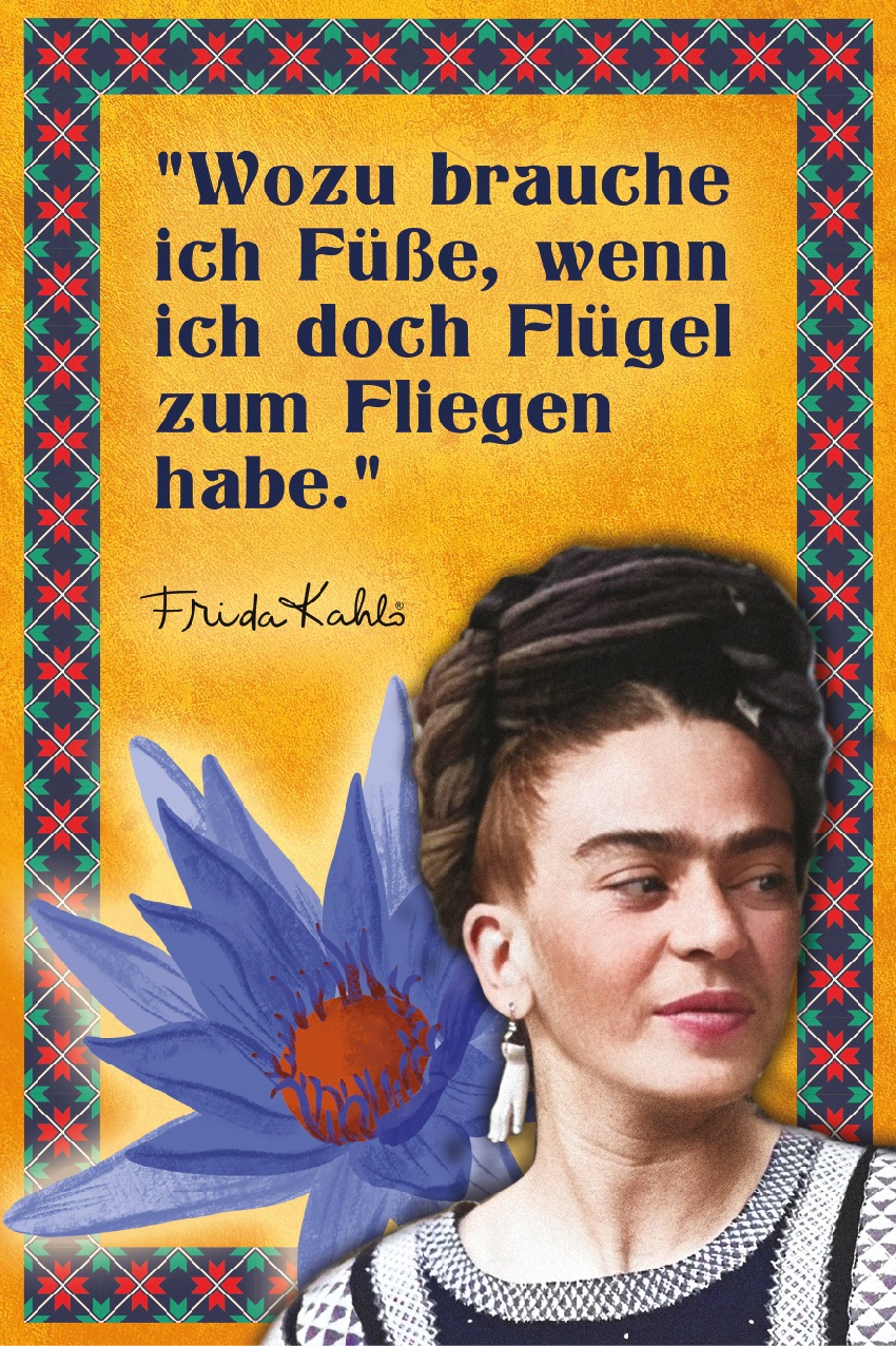 LuckyLinde Wanddekoobjekt »Frida Kahlo - Flügel« ...