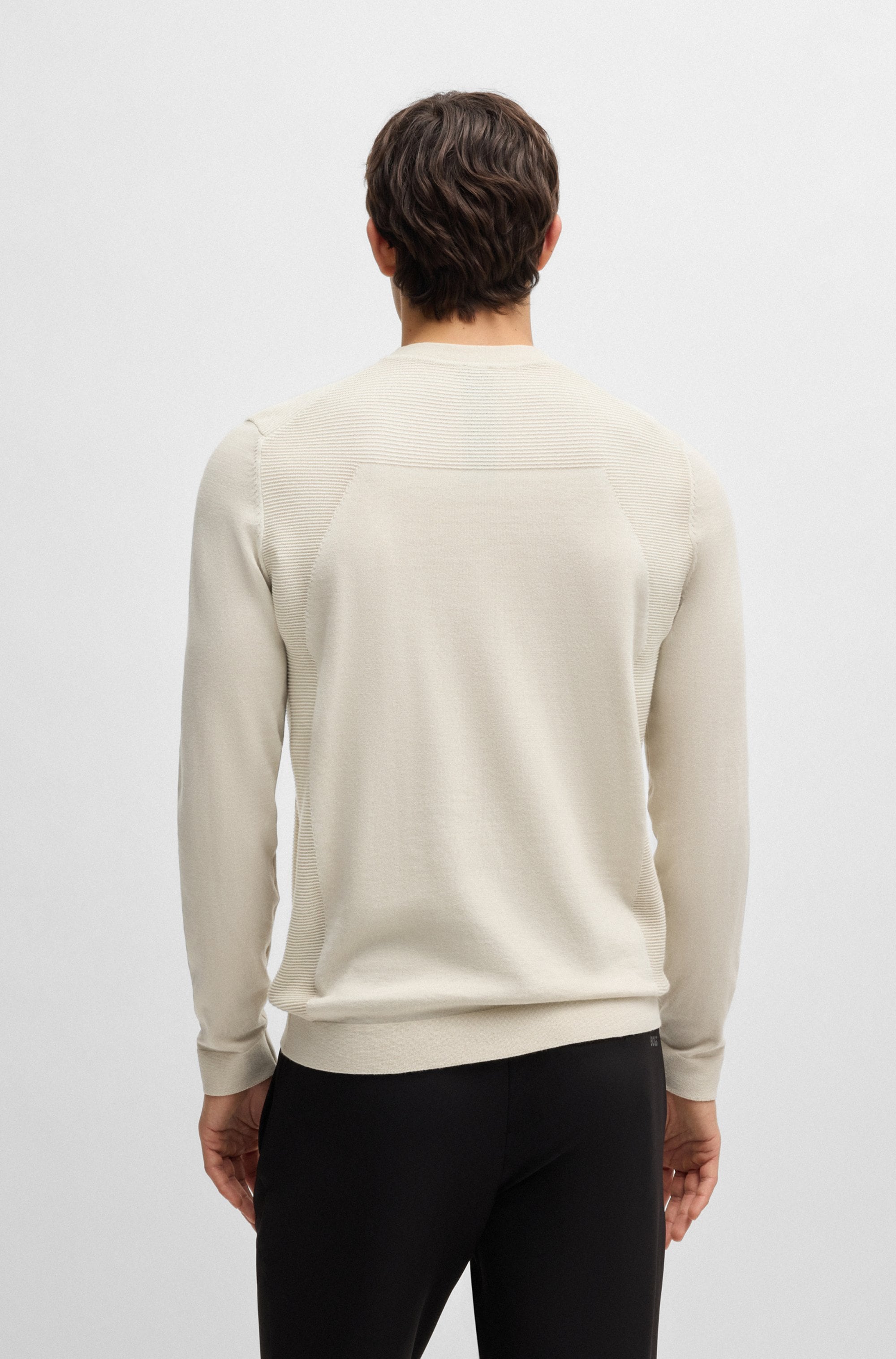 BOSS GREEN Strickpullover »Momentum_Lite_C«, mit Marken-Logo
