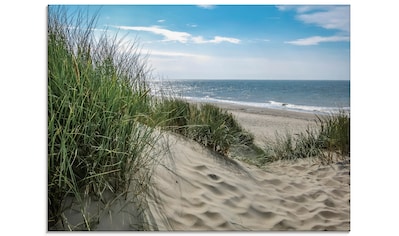 Artland Wandbild »Dünenlandschaft im Sommer an der Nordsee«, Strand, (1 St.),  als Alubild, Leinwandbild, Wandaufkleber oder Poster in versch. Größen  bestellen | BAUR