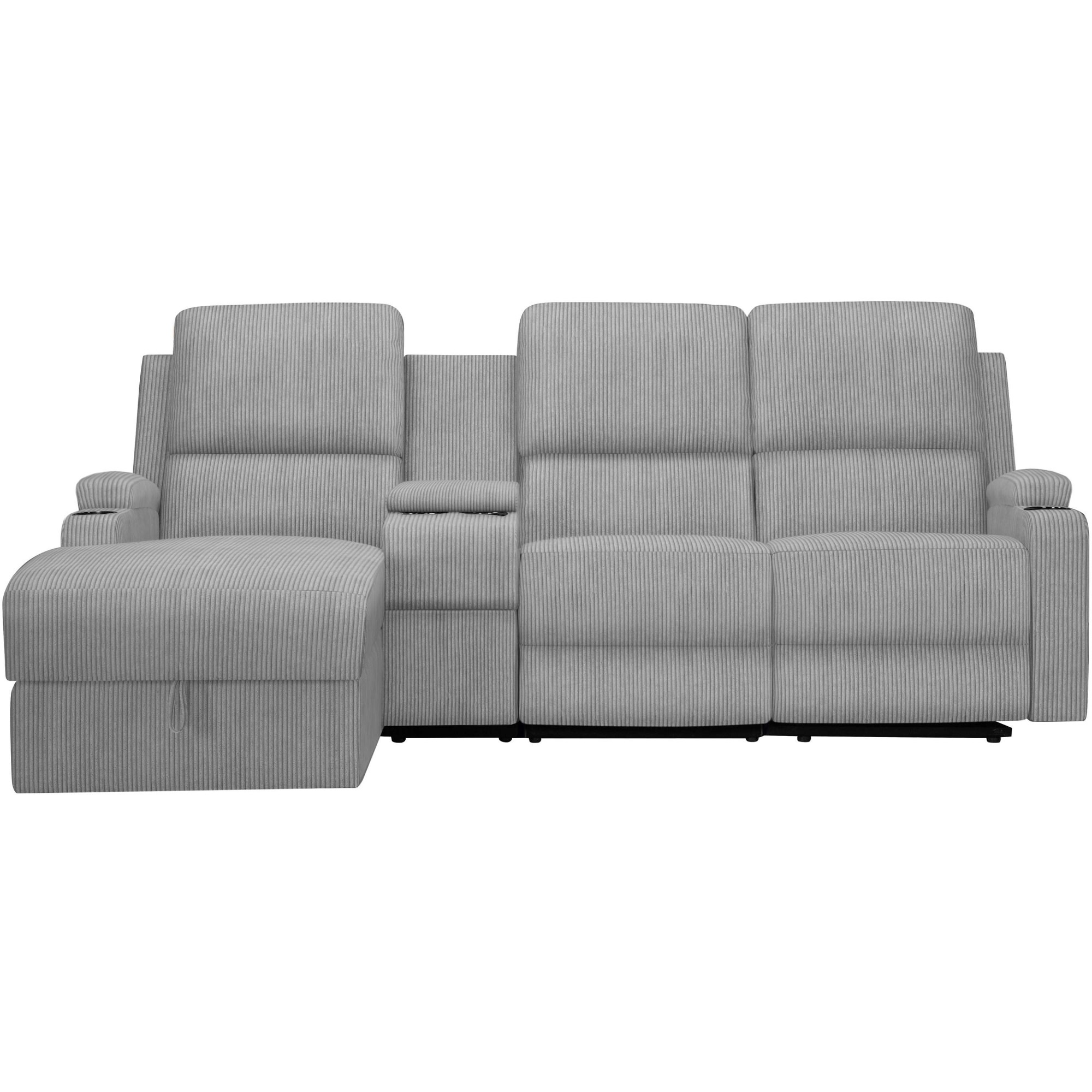 OTTO home Ecksofa "NAPORI Multimediasofa, 3er Kinosessel XXL, L-Form, Cord" günstig online kaufen
