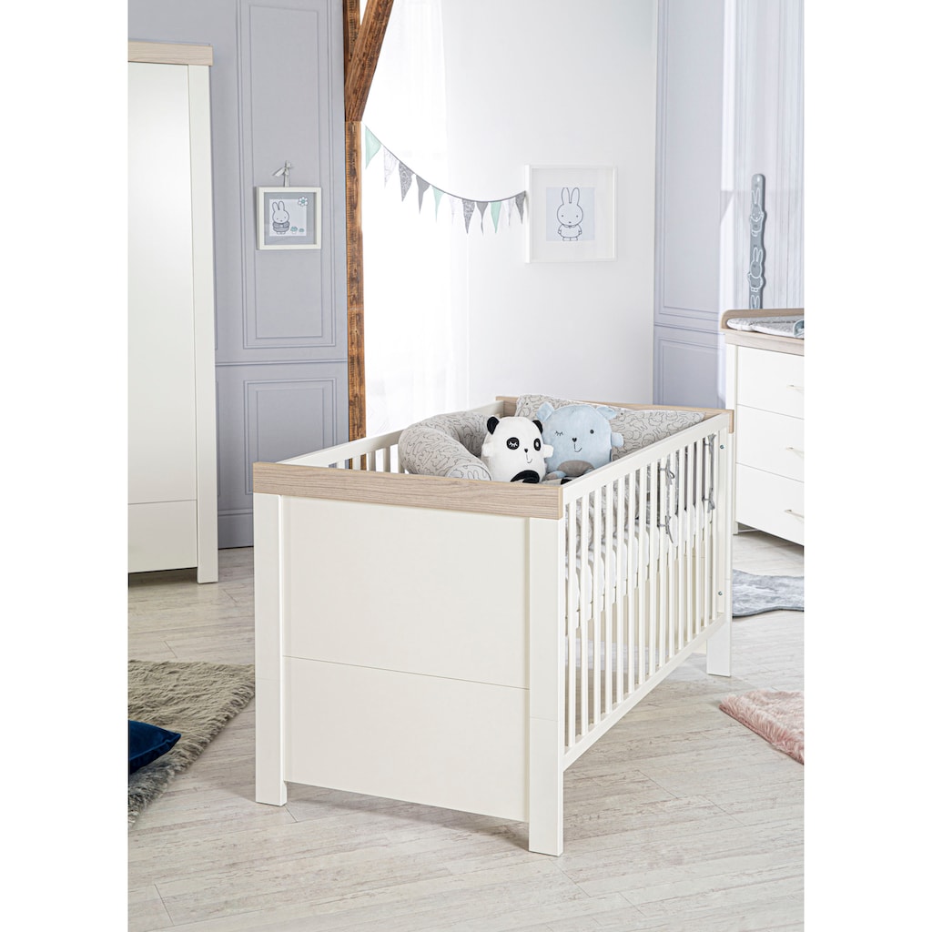 roba® Babyzimmer-Komplettset »Lucy«, (Set, 3 St., Gitterbett, Schrank, Wickelkommode)