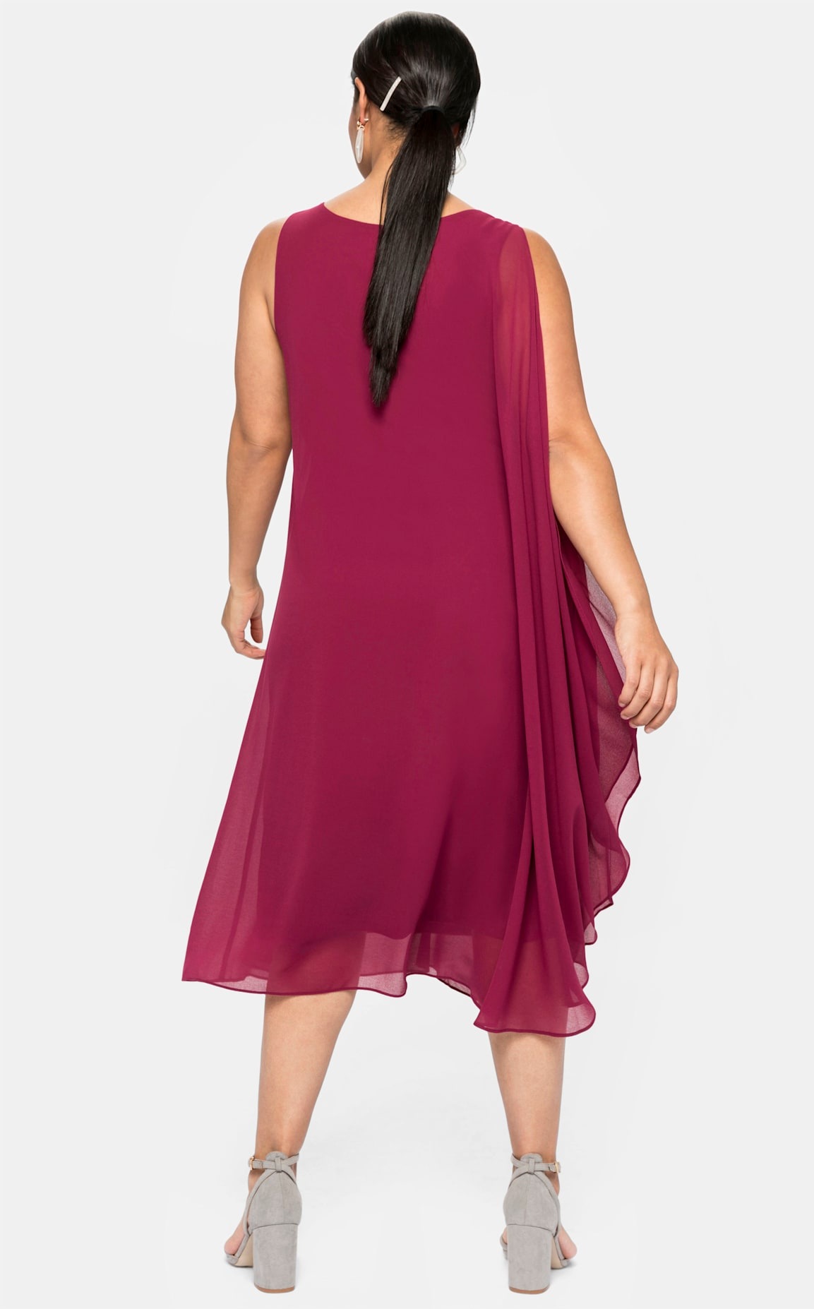 Sheego Chiffonkleid "Kleid" günstig online kaufen