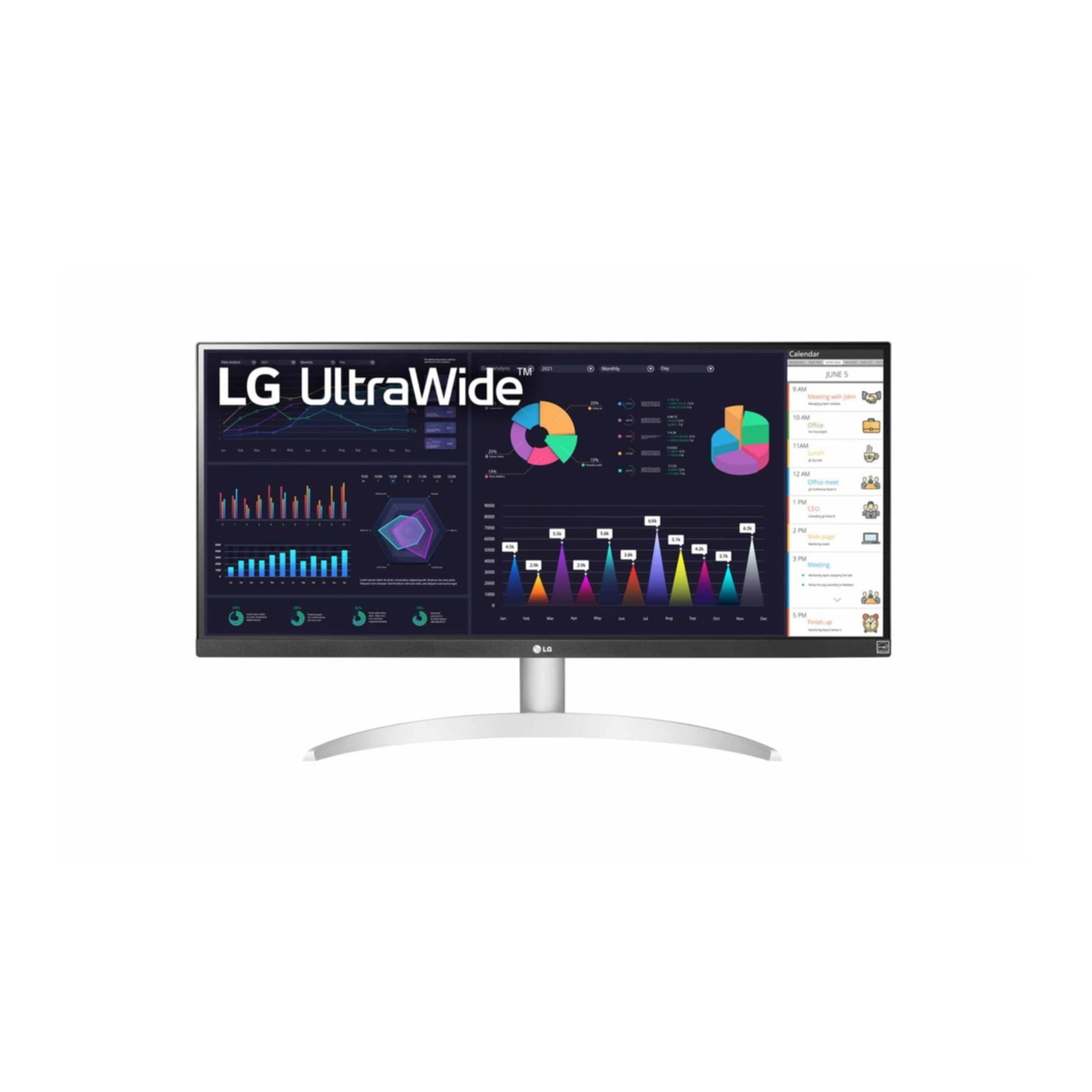 LG Curved-Gaming-LED-Monitor »29WQ600«, 73 cm/29 Zoll, 2560 x 1080 px, Full HD, 5 ms Reaktionszeit, 250 Hz