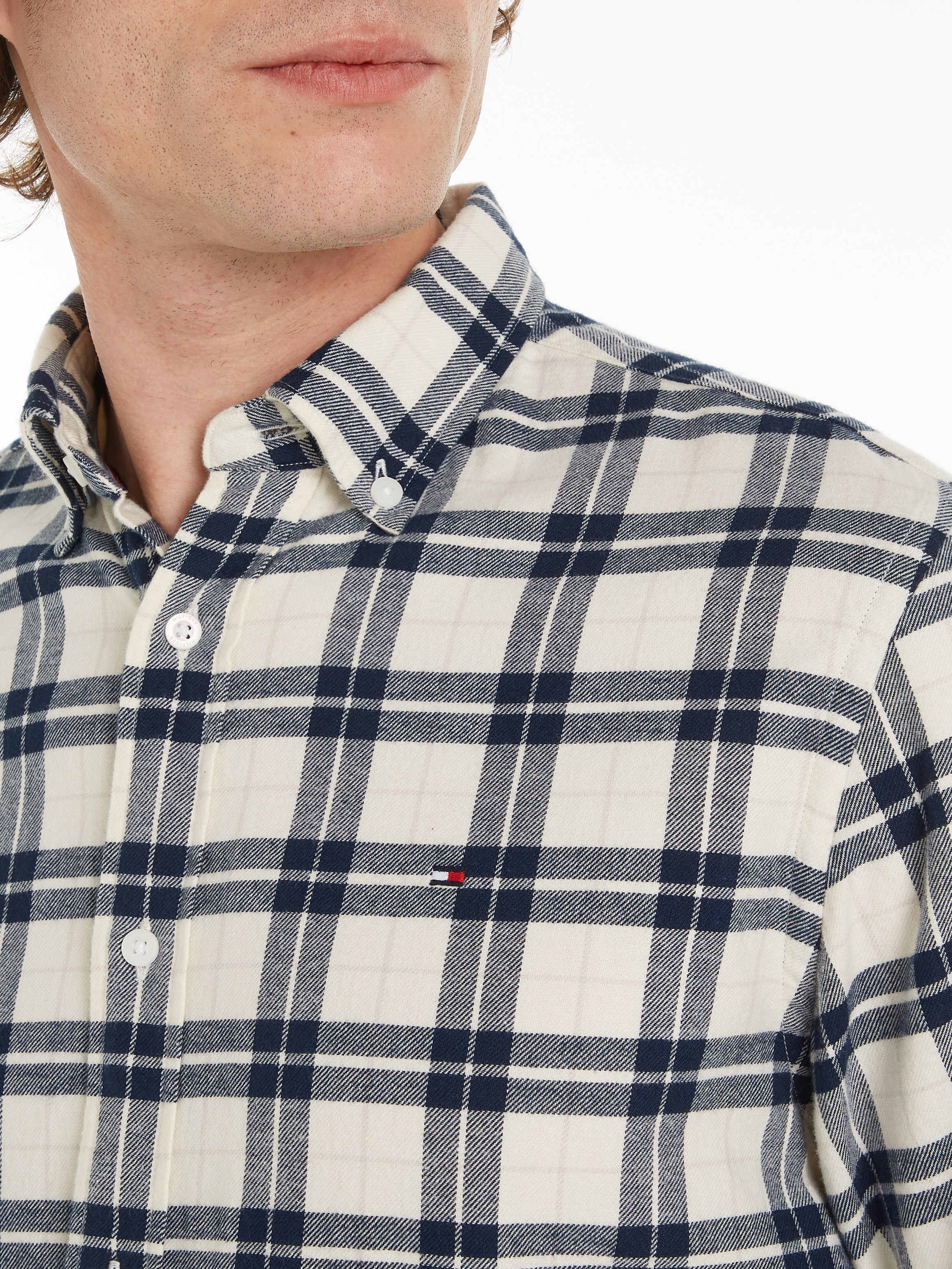 Tommy Hilfiger Langarmhemd »BRUSHED EASY CHECK RF SHIRT«, mehrfarbig kariert