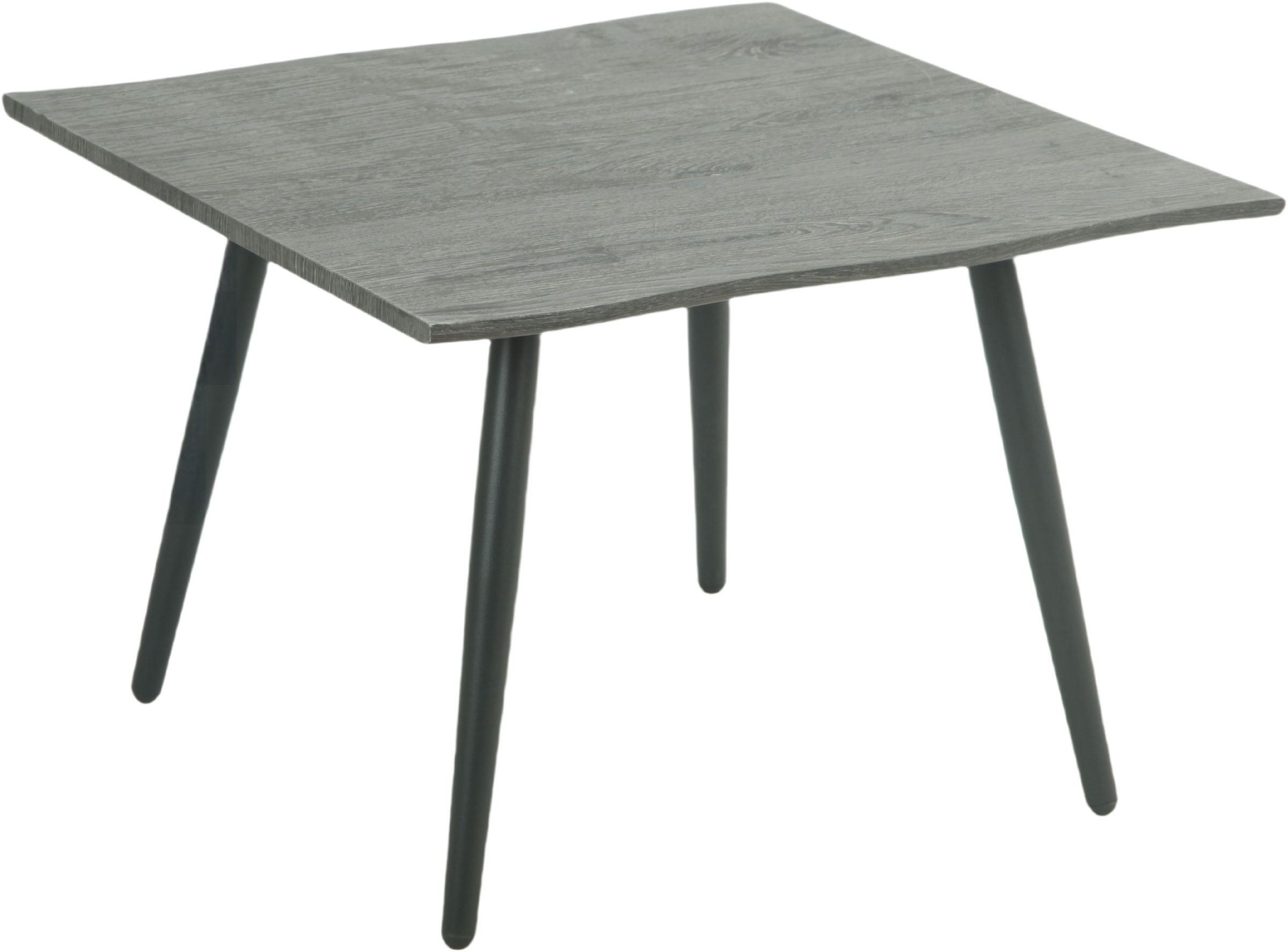 HELA Couchtisch "ZÜRICH", Baumkantenoptik,Vierfuß,quadratisch,60 x 60 cm günstig online kaufen