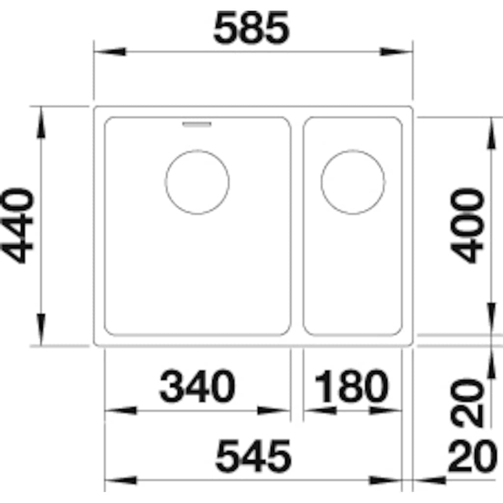 Blanco Küchenspüle »ANDANO 340/180-U«