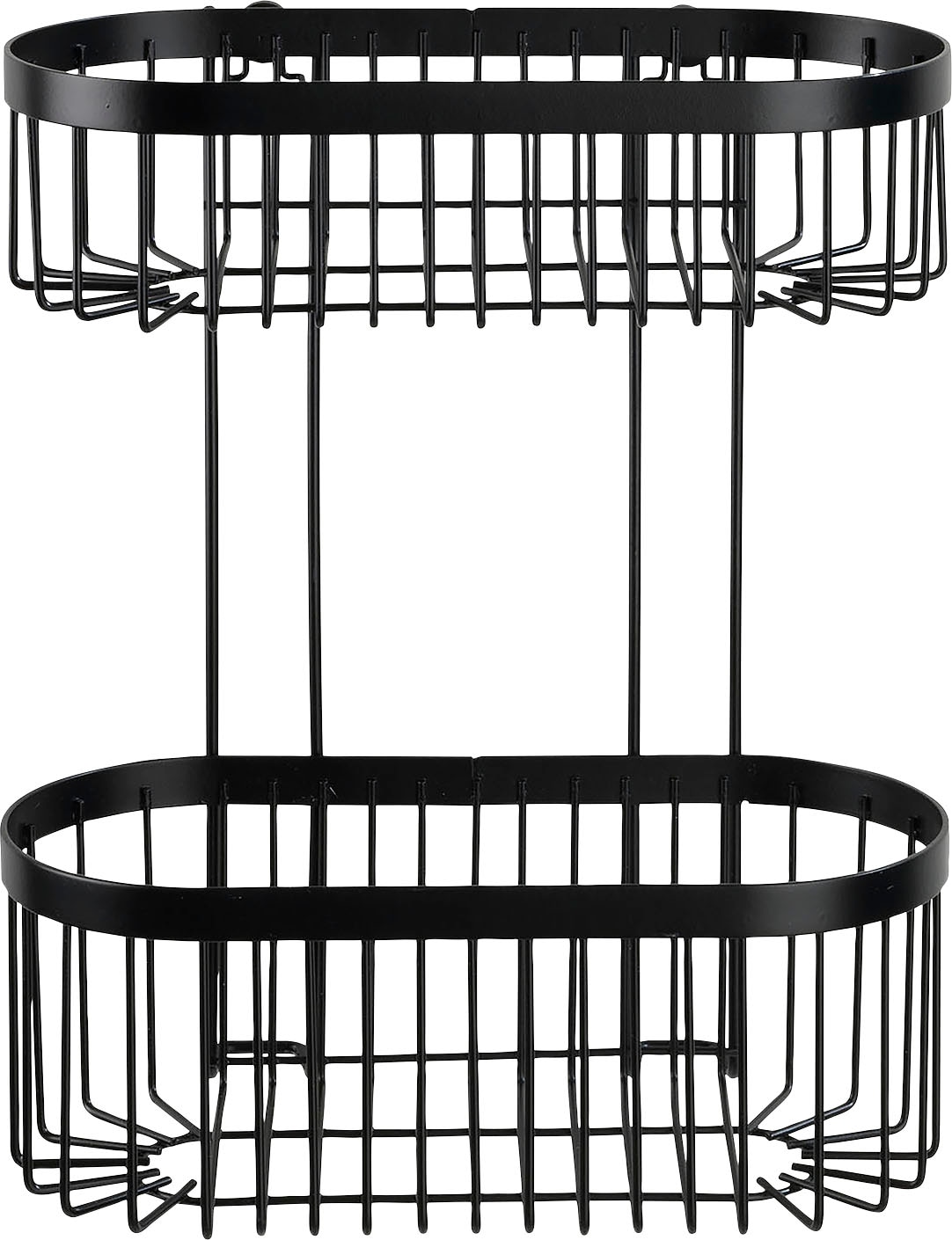 WENKO Wandregal »Classic Plus Black«, 2 Etagen