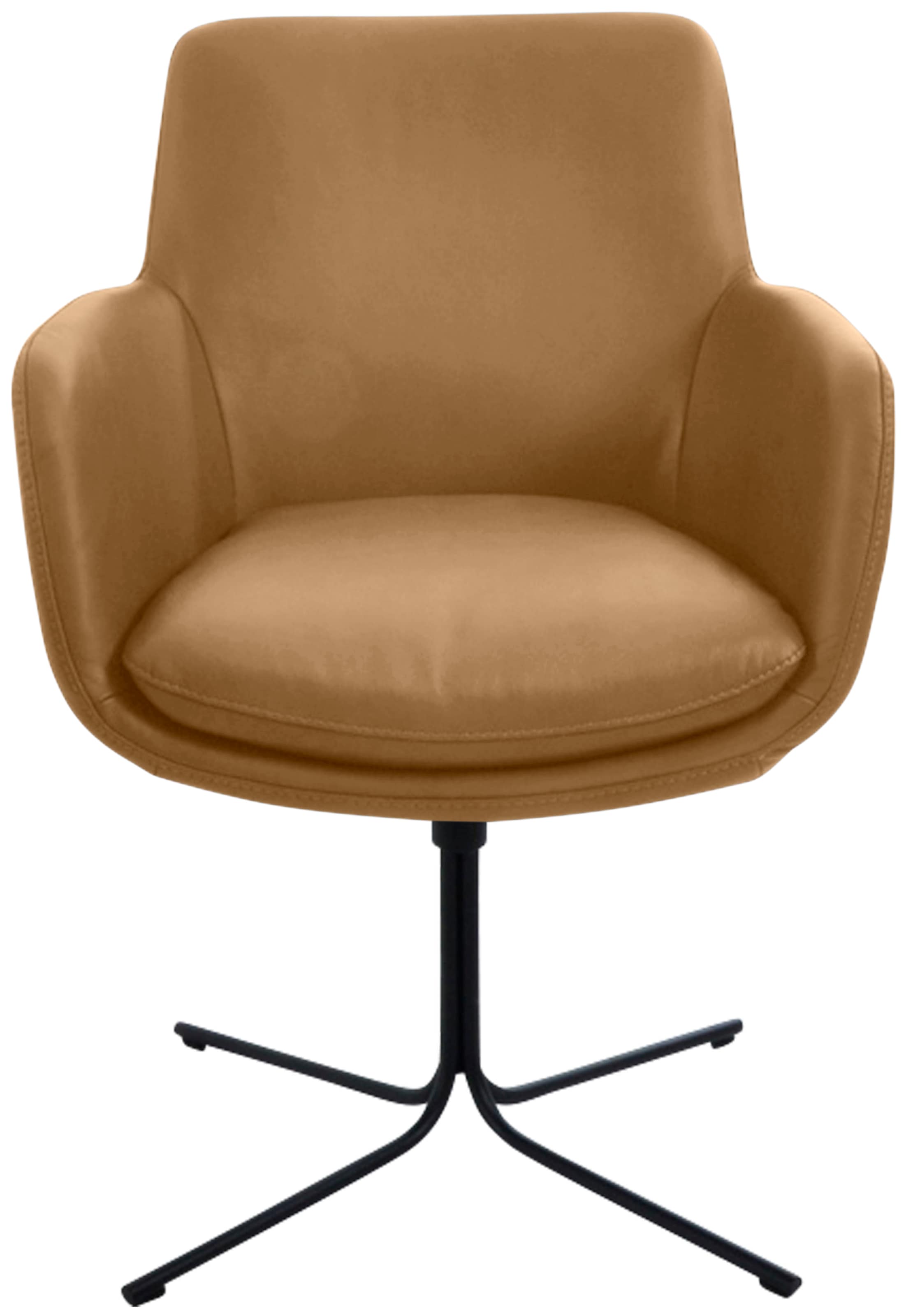 K+W Komfort & Wohnen Drehstuhl "Pego" () filigranem 4-Fuß-Gestell in schwar günstig online kaufen