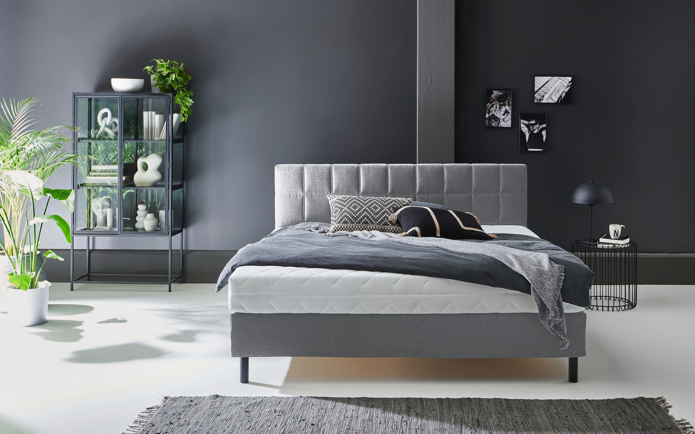 ATLANTIC home collection Boxbett "Nikola" Massivholzfüßen, mit / ohne Matratze, in H2 und H3 erhältlich