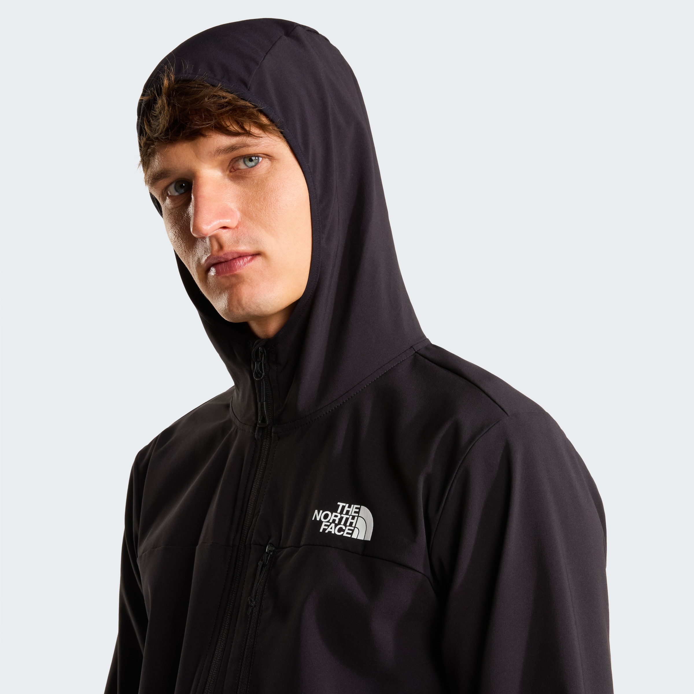 The North Face Softshelljacke »M NIMBLE HOODIE 2« sportlicher Stil, atmungsaktives Material, hochelastisch