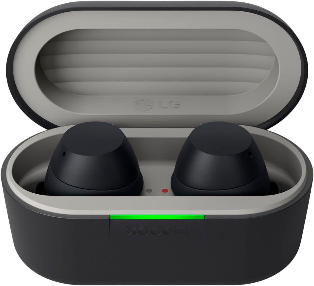 LG wireless In-Ear-Kopfhörer »xboom Buds Plus« Bluetooth Active Noise Cancelling (ANC) | Freisprechfunktion | Sprachsteuerung | UV-Reinigung | integrierte Steuerung für Anrufe und Musik | kompatibel mit Siri