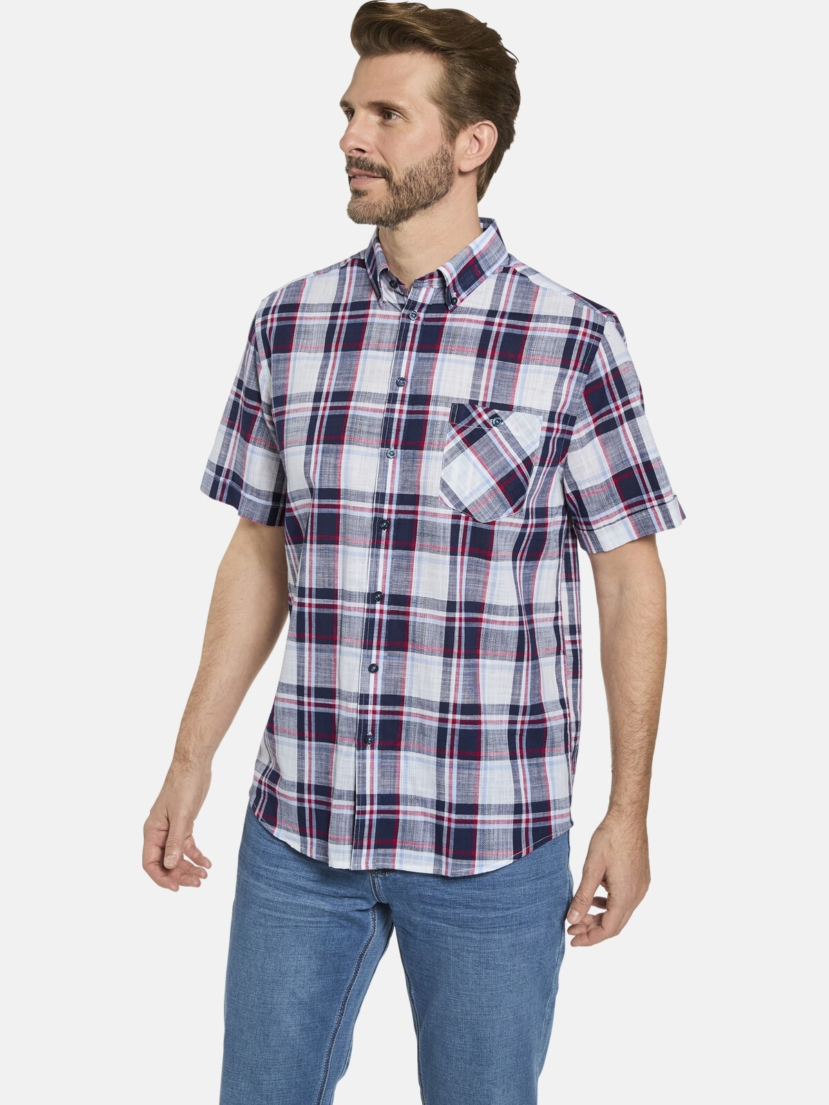 Babista Kurzarmhemd "Kurzarmhemd BELLANZA" 1 Stk. mit knöpfbarer Brusttasch günstig online kaufen