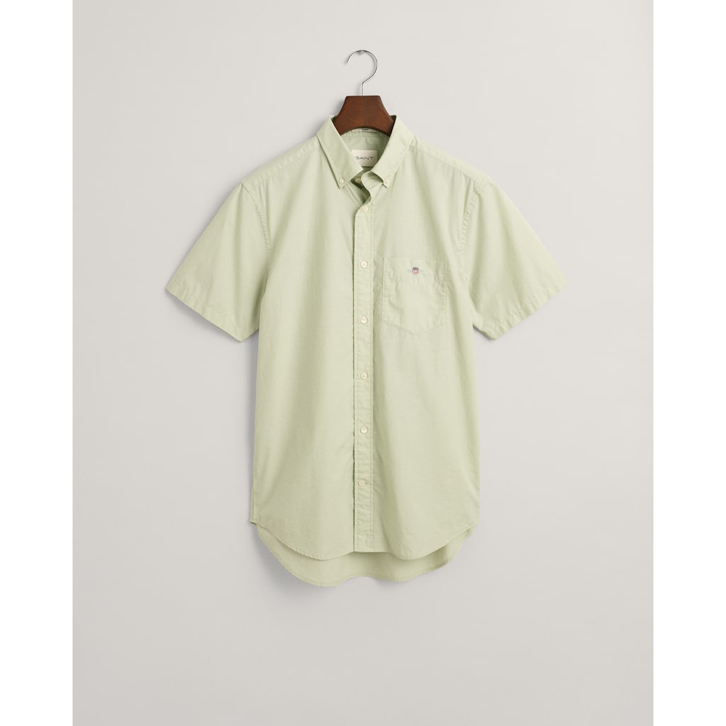 Gant Kurzarmhemd »Regular Fit Popeline Hemd leicht strapazierfähig pflegeleicht«