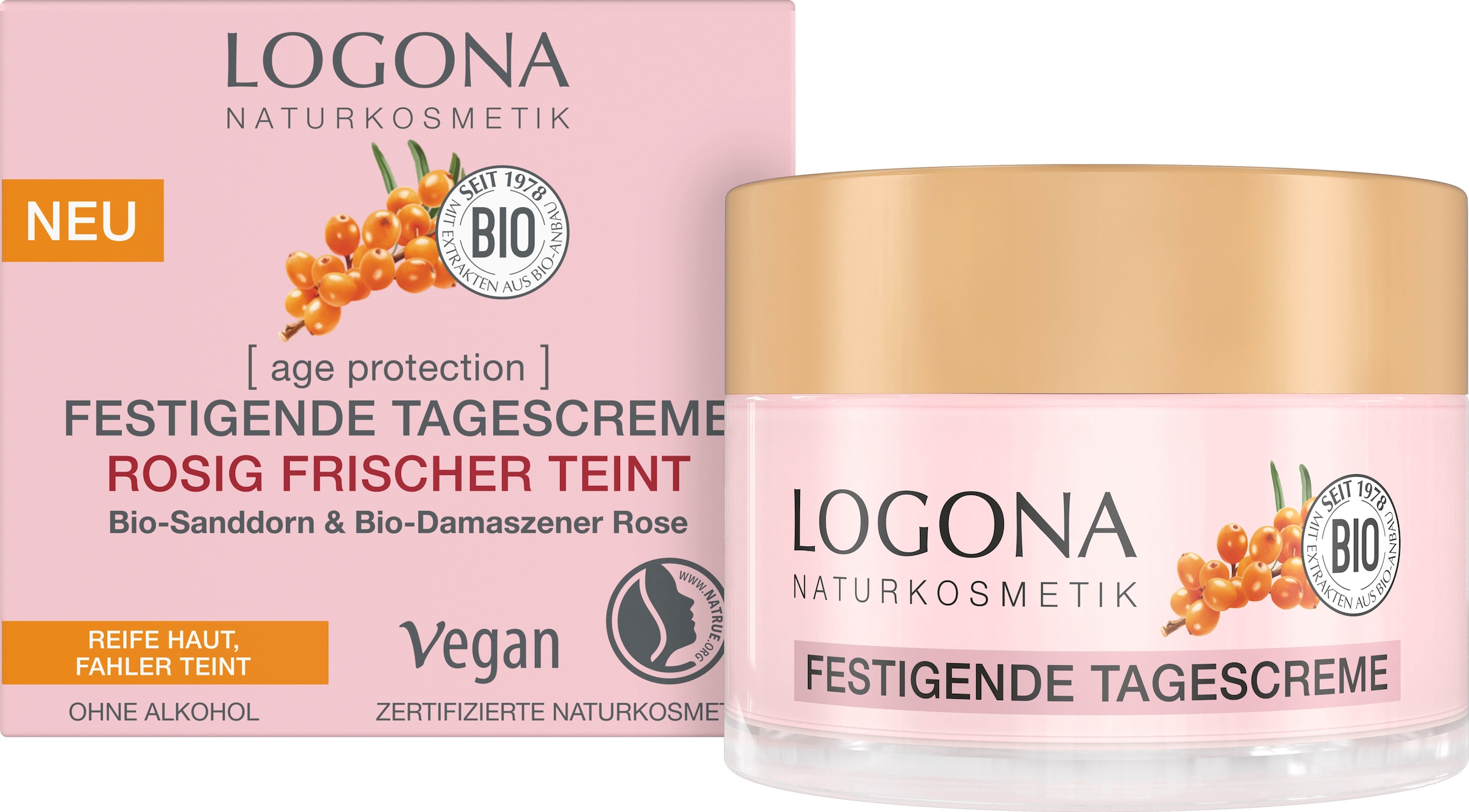 LOGONA Tagescreme »Logona AP Tagescreme Rosé«