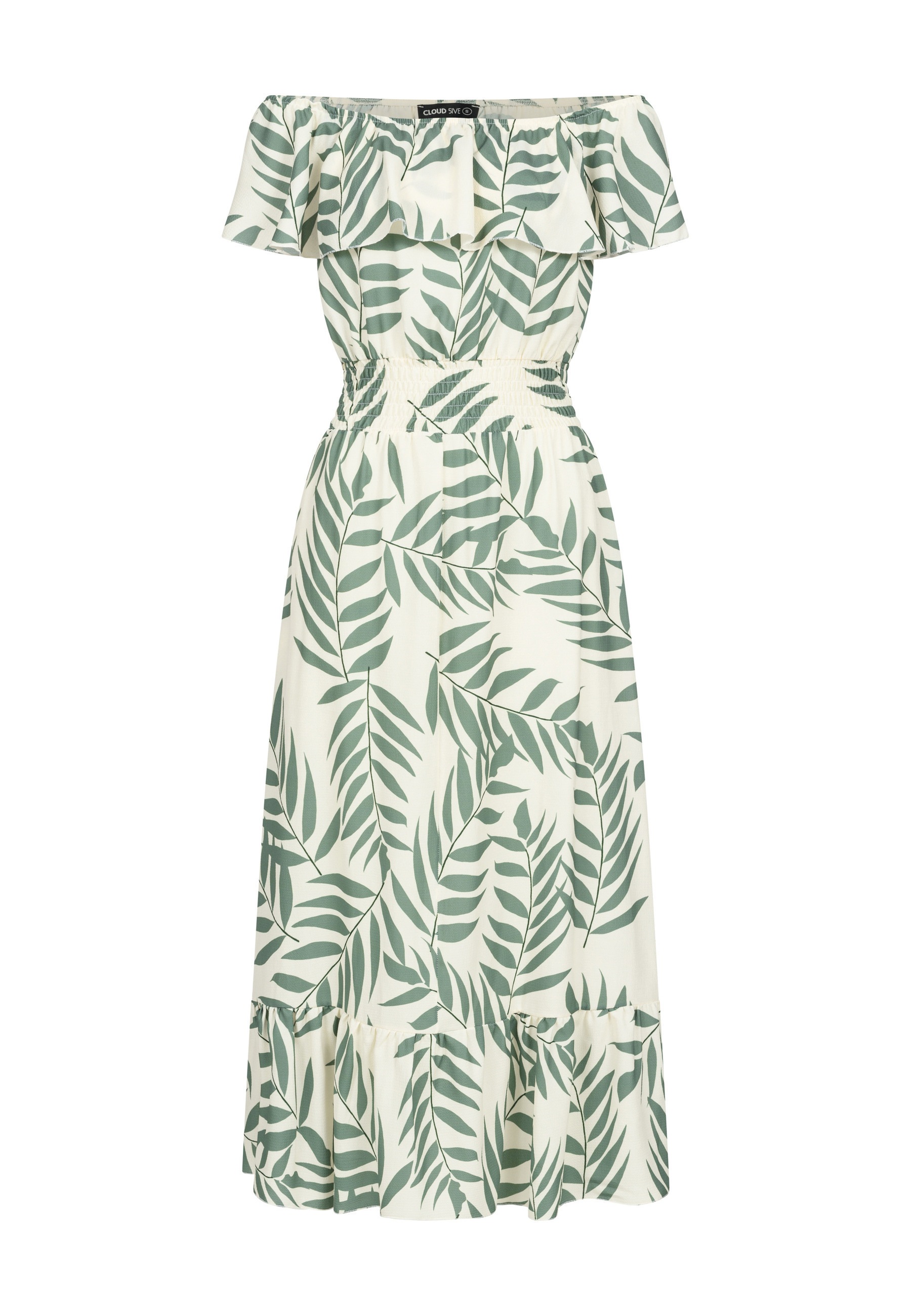 CLOUD 5IVE A-Linien-Kleid "CLOUD 5IVE Off Shoulder Maxi Dress" 1 tlg.
