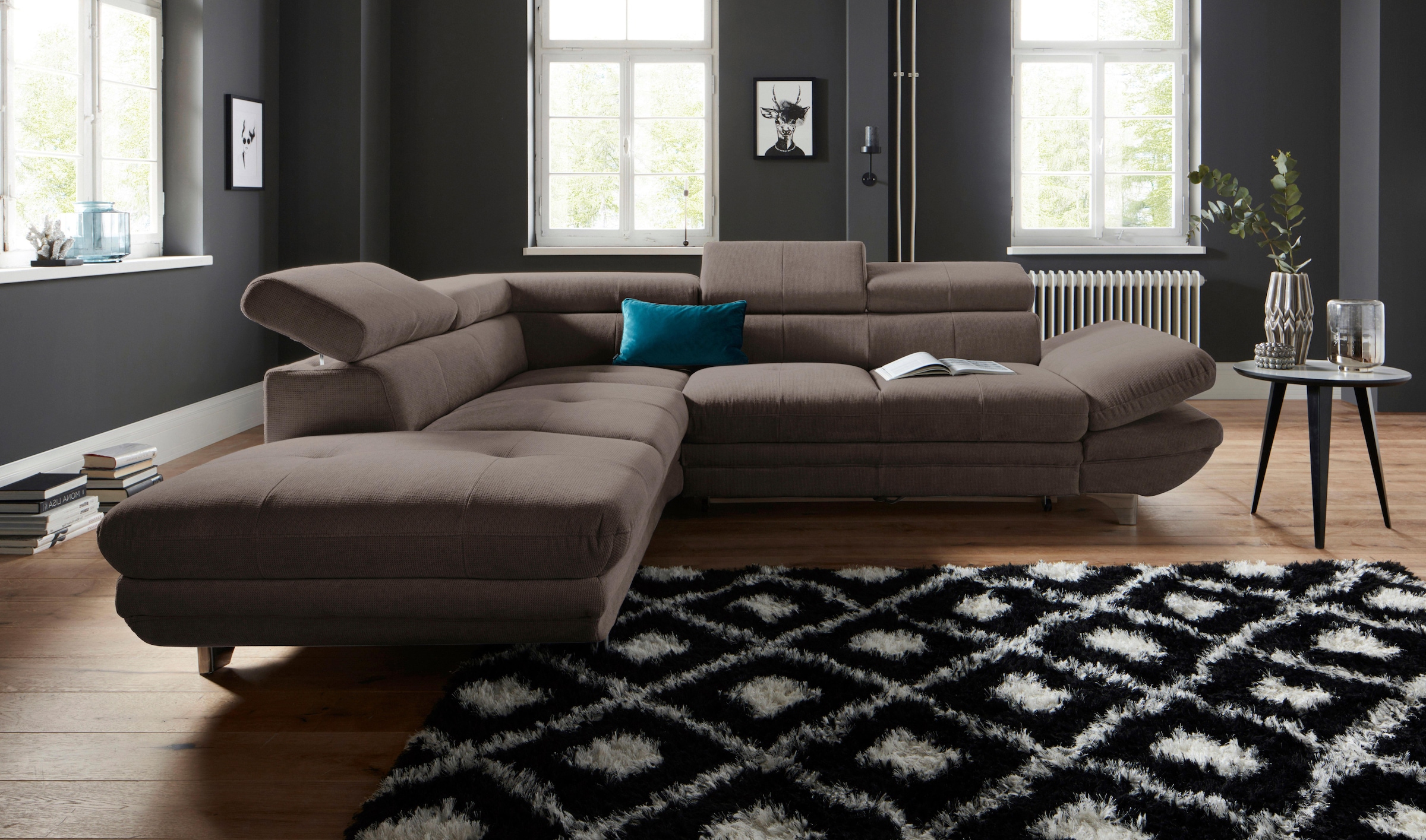 COTTA Ecksofa "Enterprise L-Form", mit Arm- & Kopfteilverstellung, wahlweis günstig online kaufen